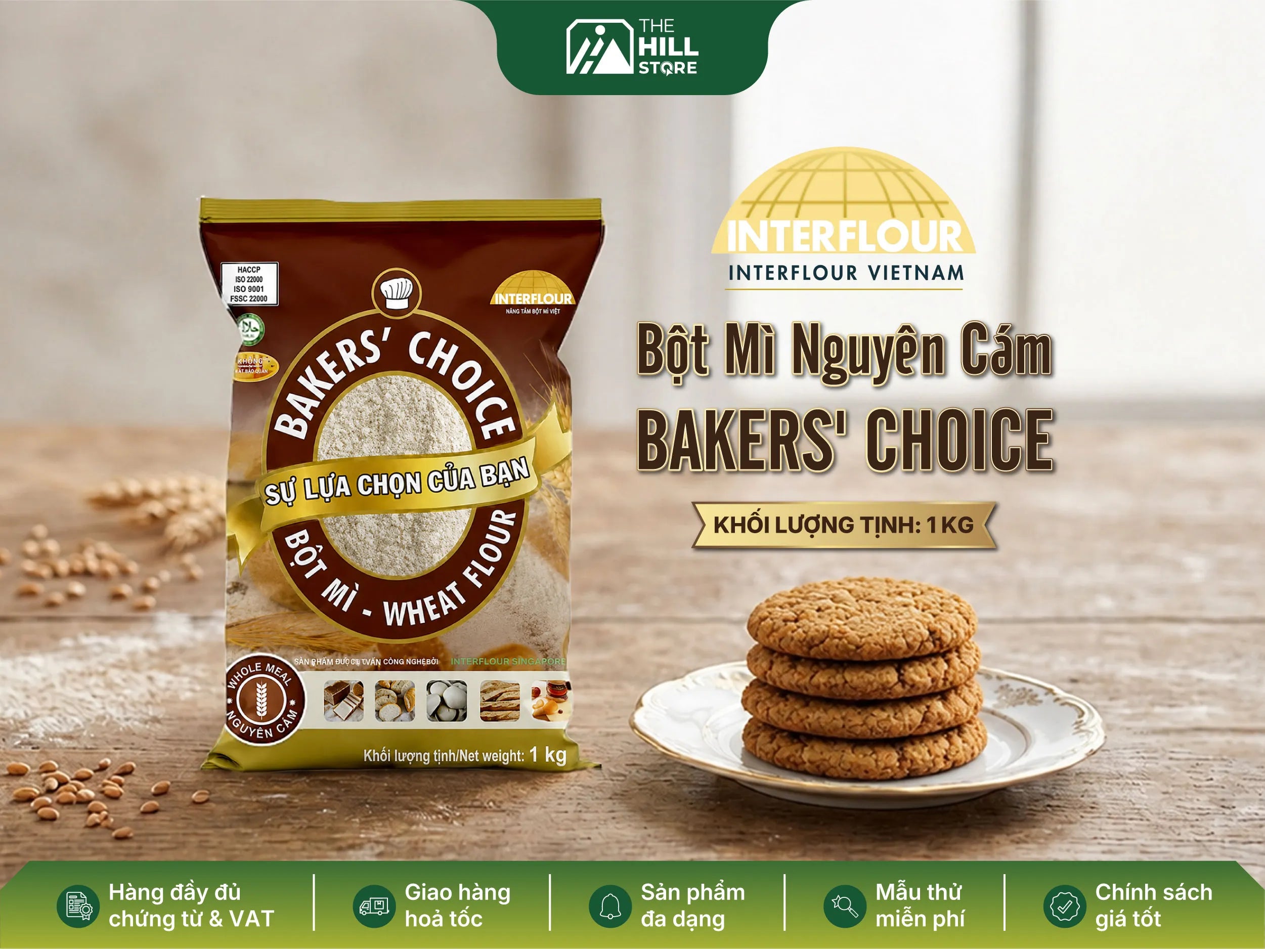Bột mì nguyên cám bakers' choice - lựa chọn cho những công thức bánh đậm vị lúa mì