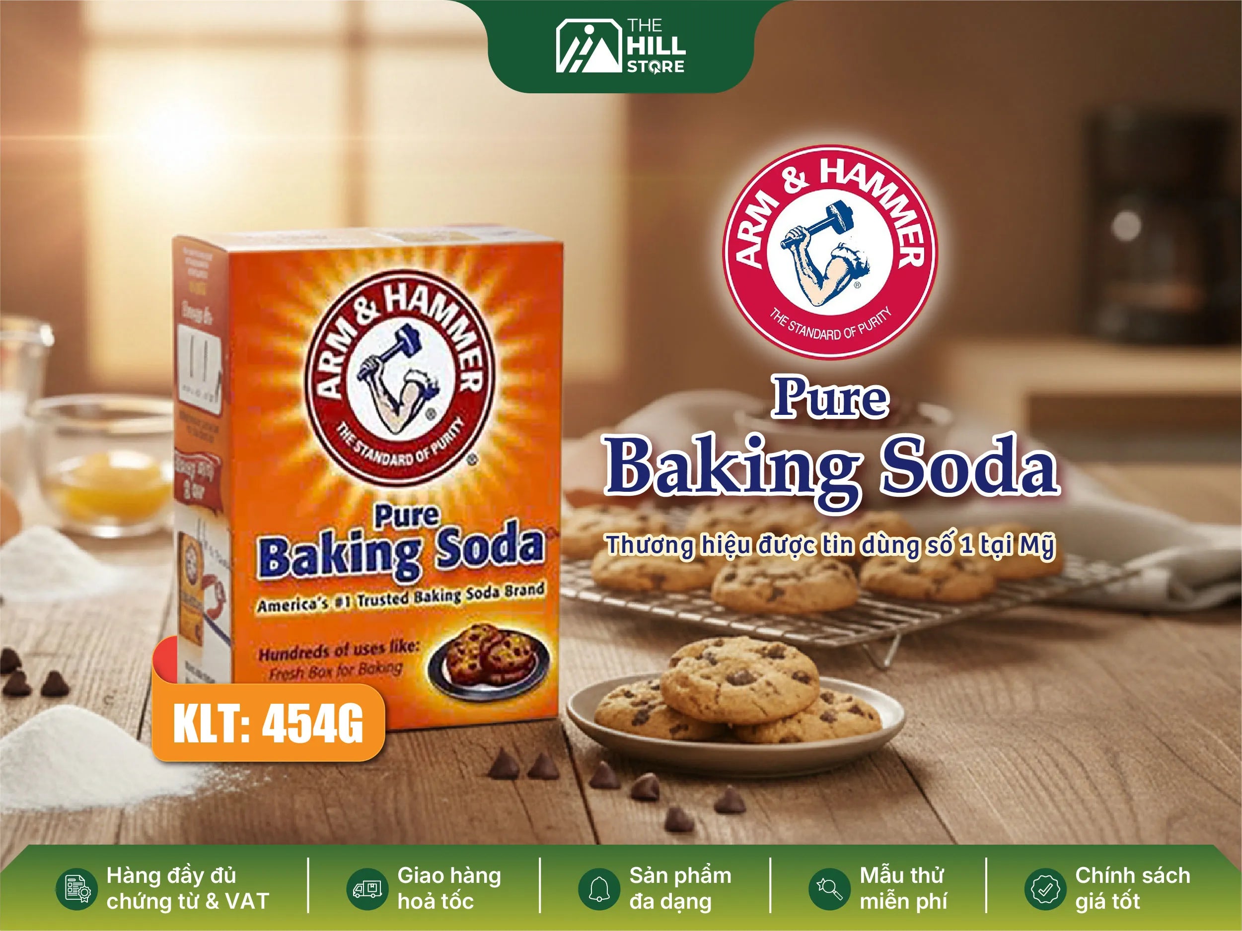 Baking soda arm hammer - giải  pháp đa năng cho làm bánh, pha chế và vận hành quán hiệu quả