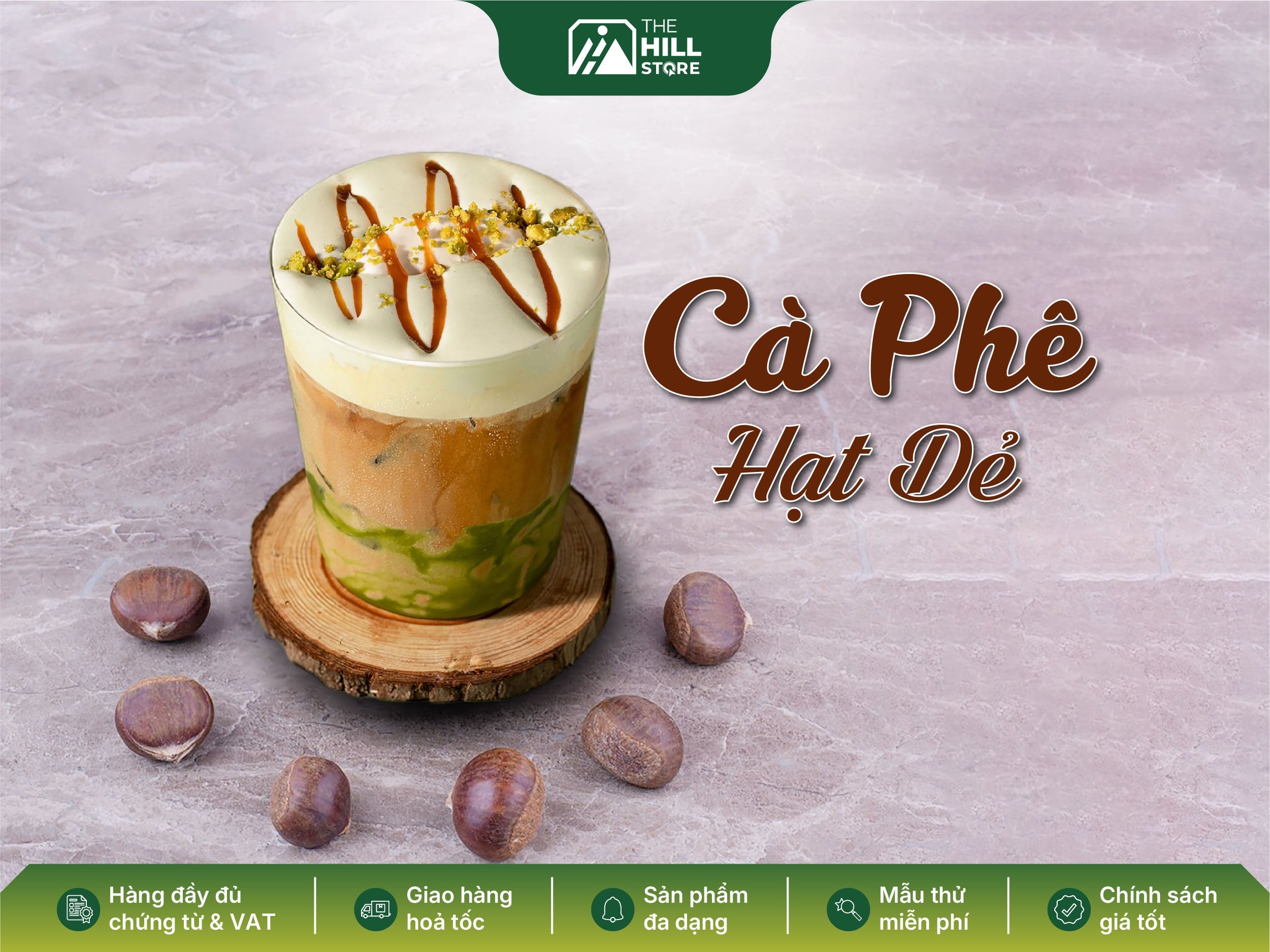 Cà phê hạt dẻ - kết hợp giữa vị đắng cà phê và béo mịn hạt dẻ