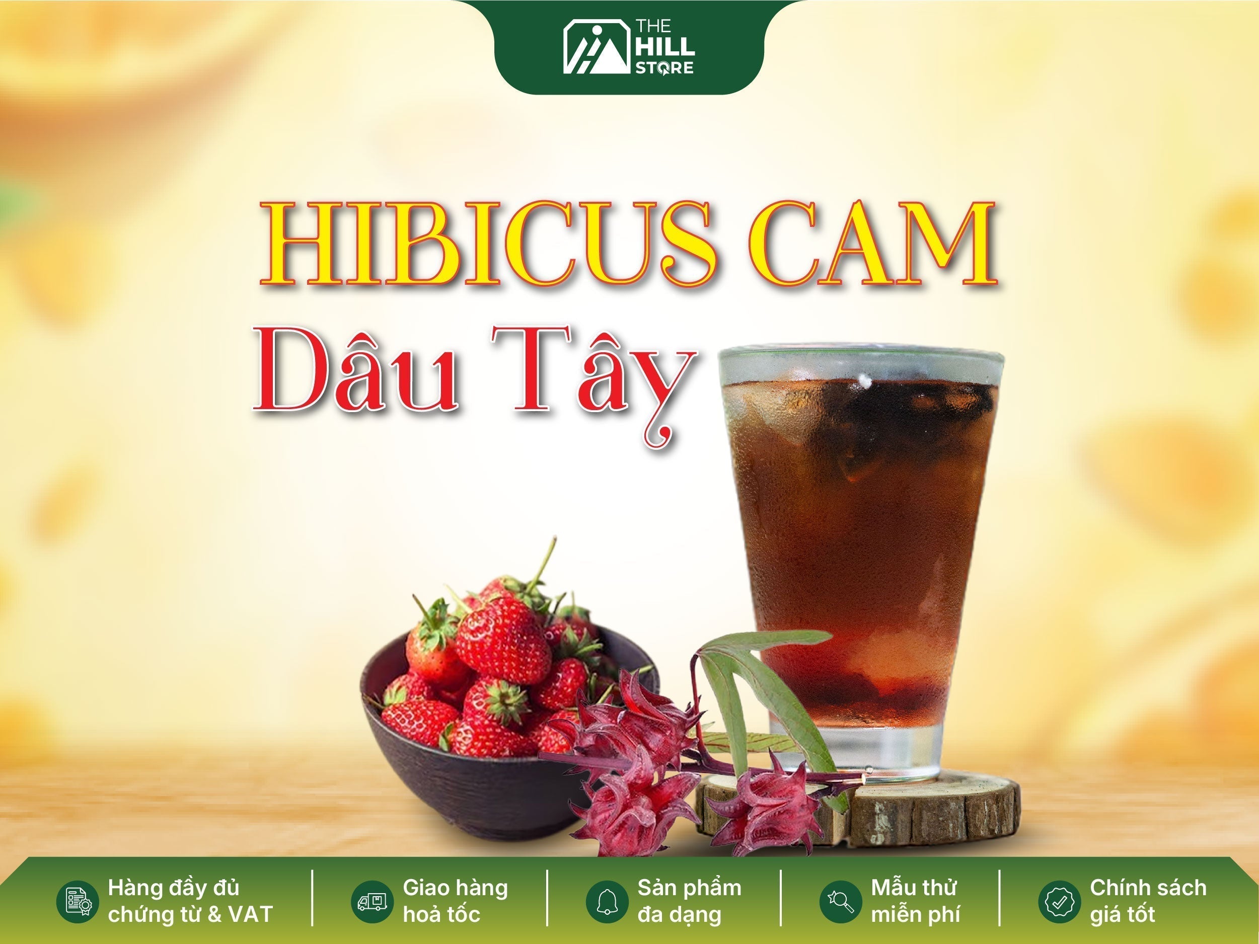 Hibicus cam dâu tây - sắc đỏ ma mị cho mùa halloween