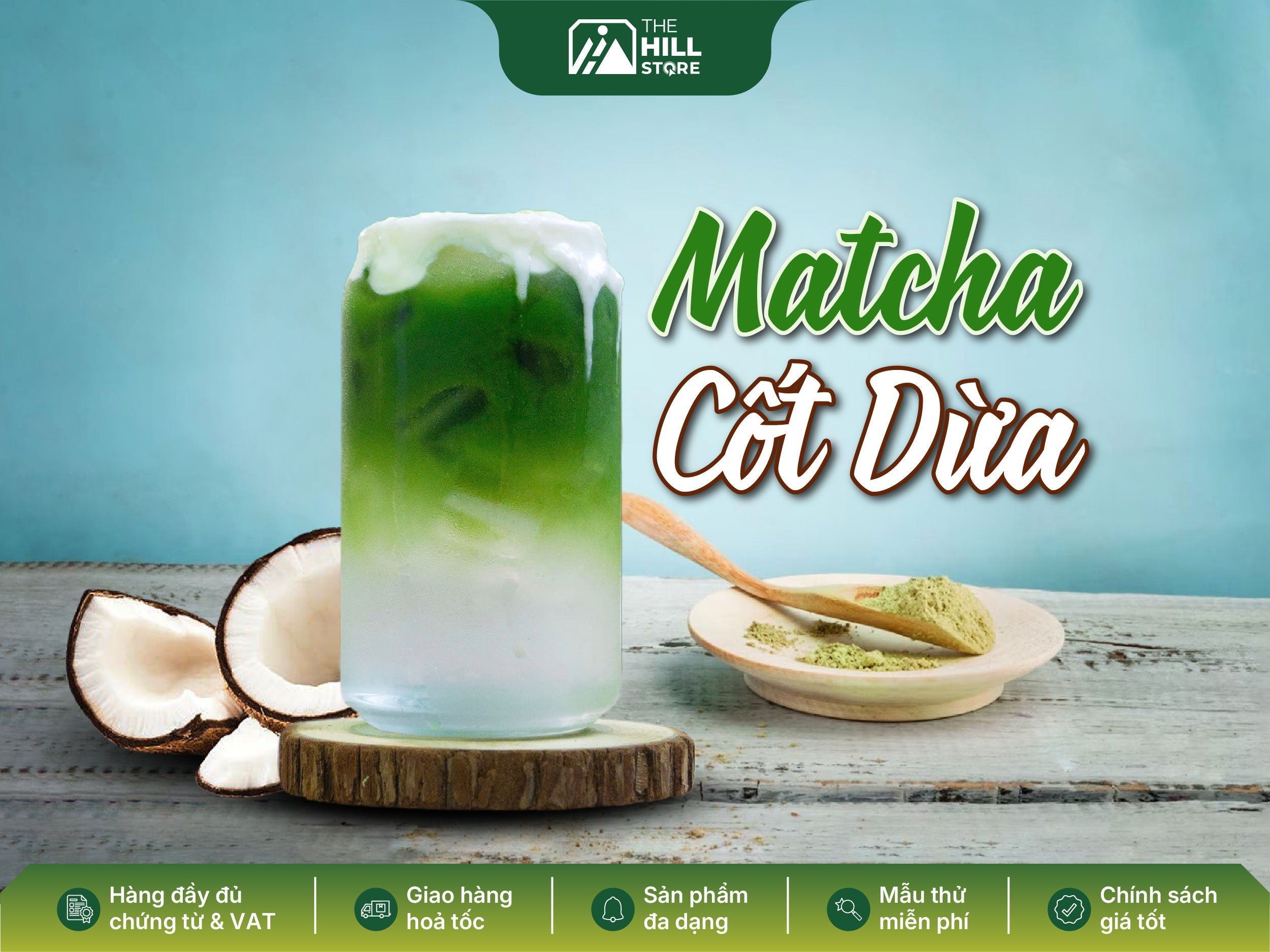 Matcha cốt dừa – vị xanh dịu dàng đậm đà chẳng quên
