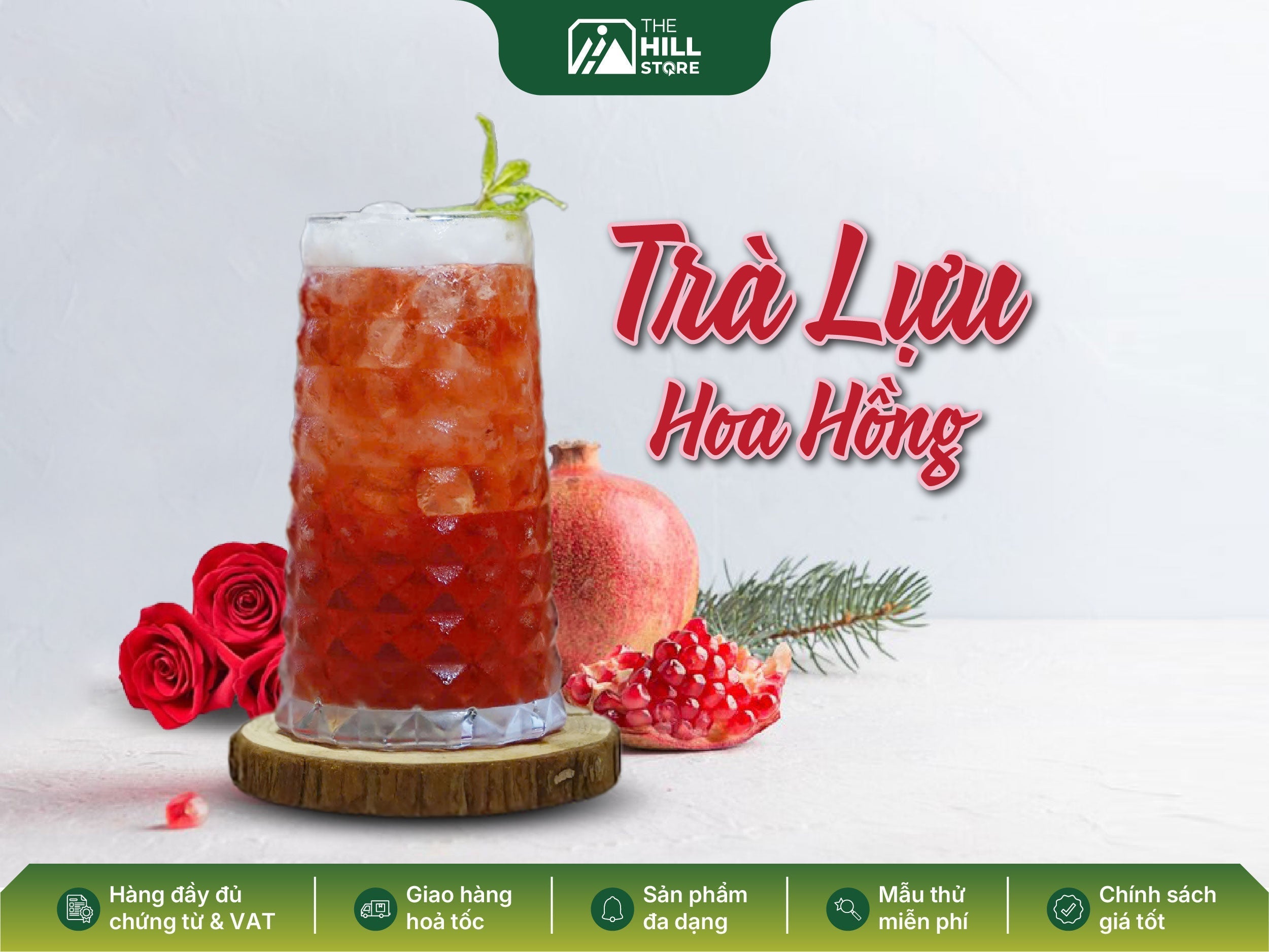 Trà lựu hoa hồng – hương hoa dịu dàng sắc đỏ tinh khôi