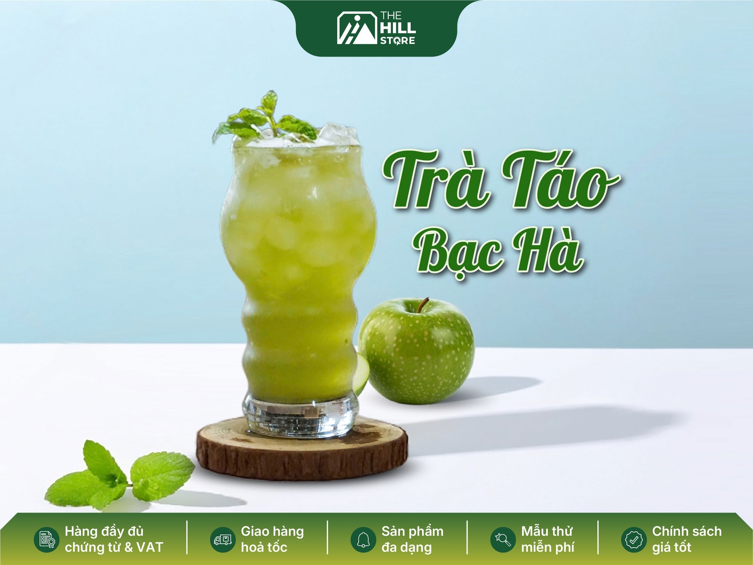 Trà táo bạc hà – đồ uống mát lạnh làn gió mới cho ngày hè