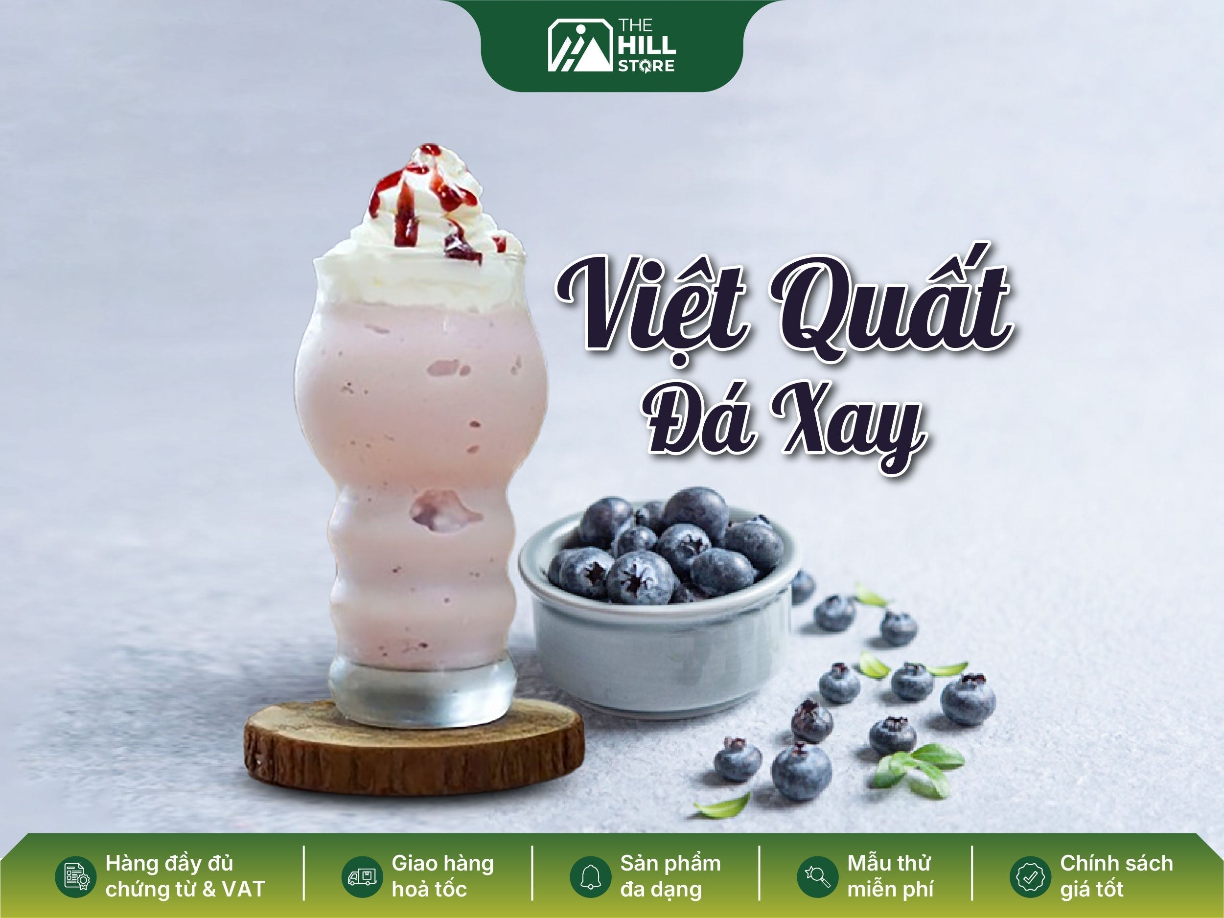 Việt quất đá xay – tím mộng mơ vị ngon khó cưỡng