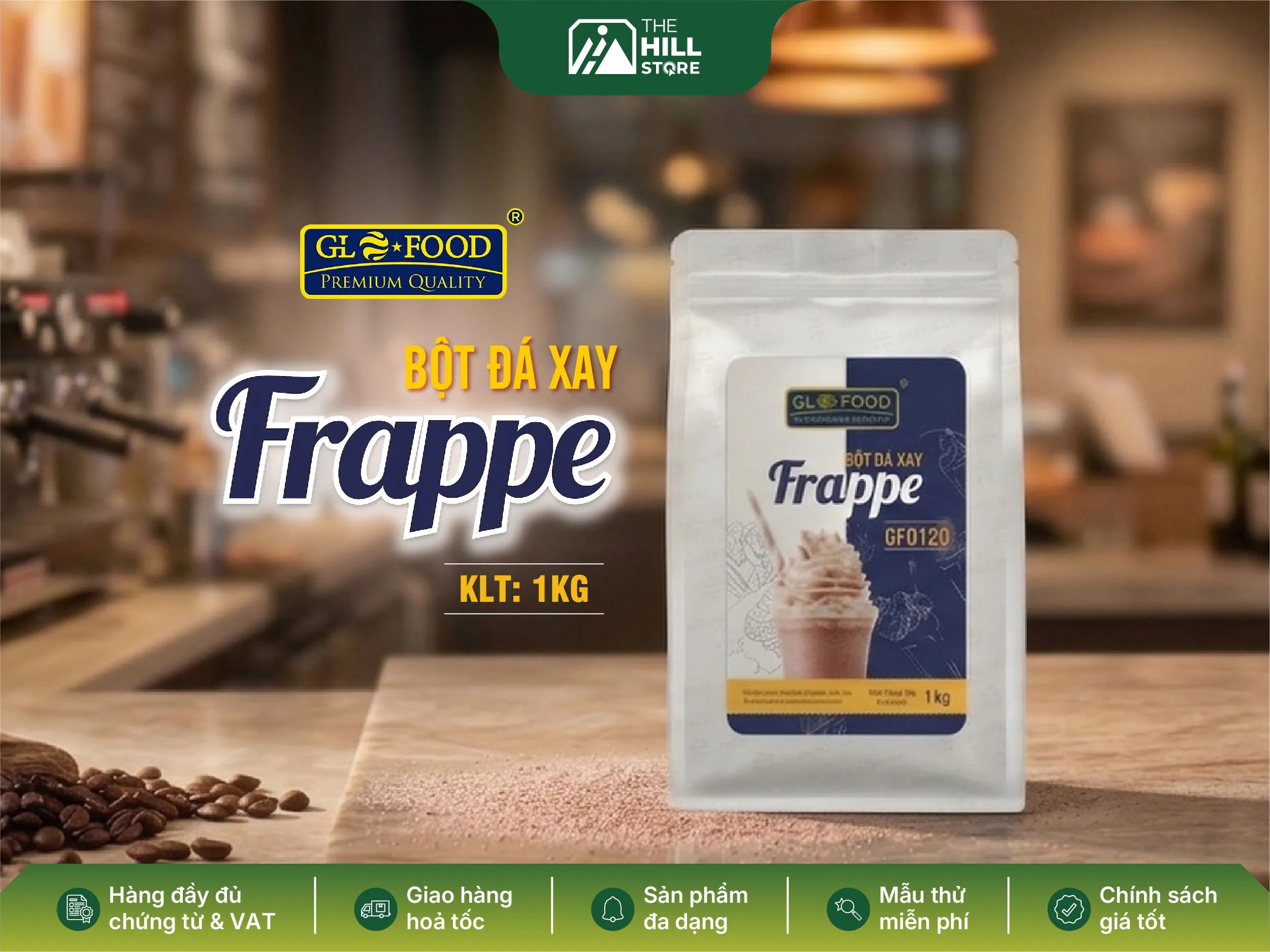 Bột đá xay frappe glofood 1kg - giải pháp "nâng cấp" toàn bộ menu đá xay cho quán