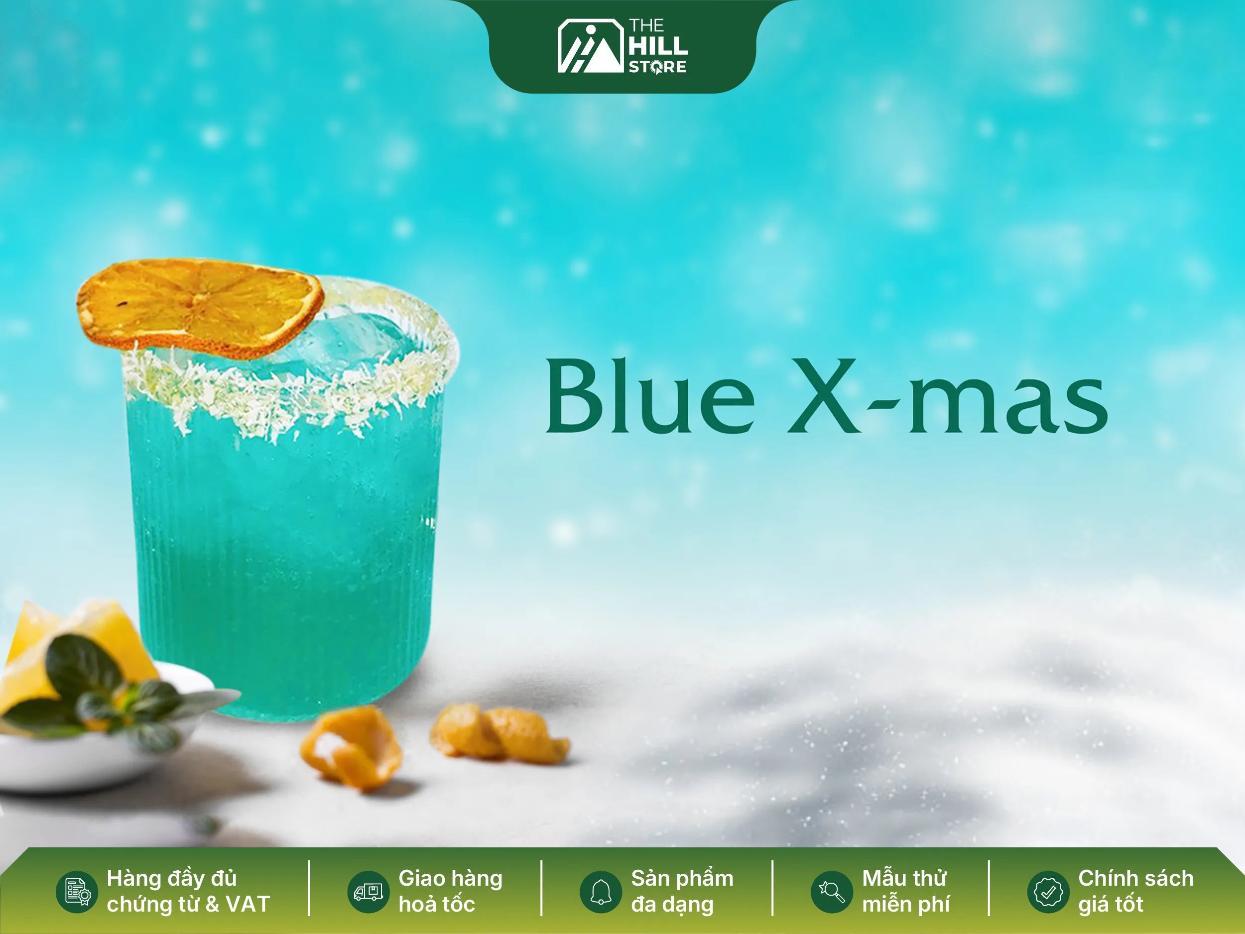 Blue x Mas – xu hướng đồ uống màu xanh mùa lễ hội
