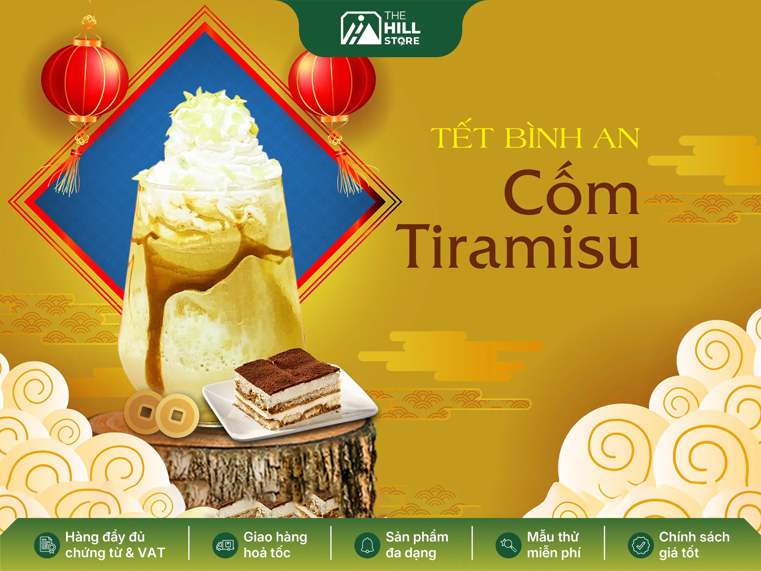 Cốm tiramisu – mềm vị cốm, sâu hương cà phê