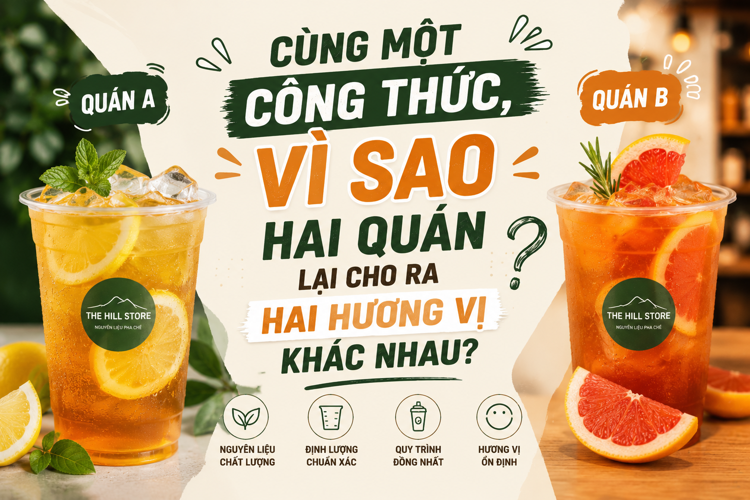 Cùng một công thức, vì sao hai quán lại cho ra hai hương vị khác nhau?