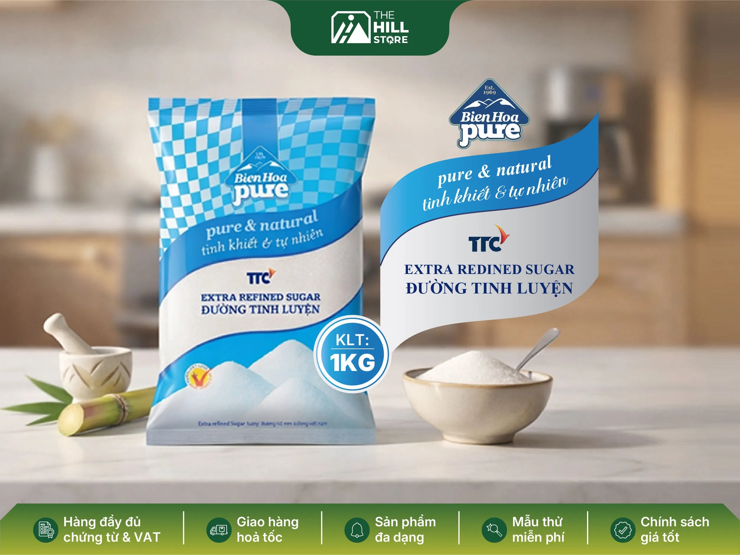 Đường tinh luyện biên hoà pure - nguyên liệu ổn định cho chuỗi quán nước và bếp nhà hàng