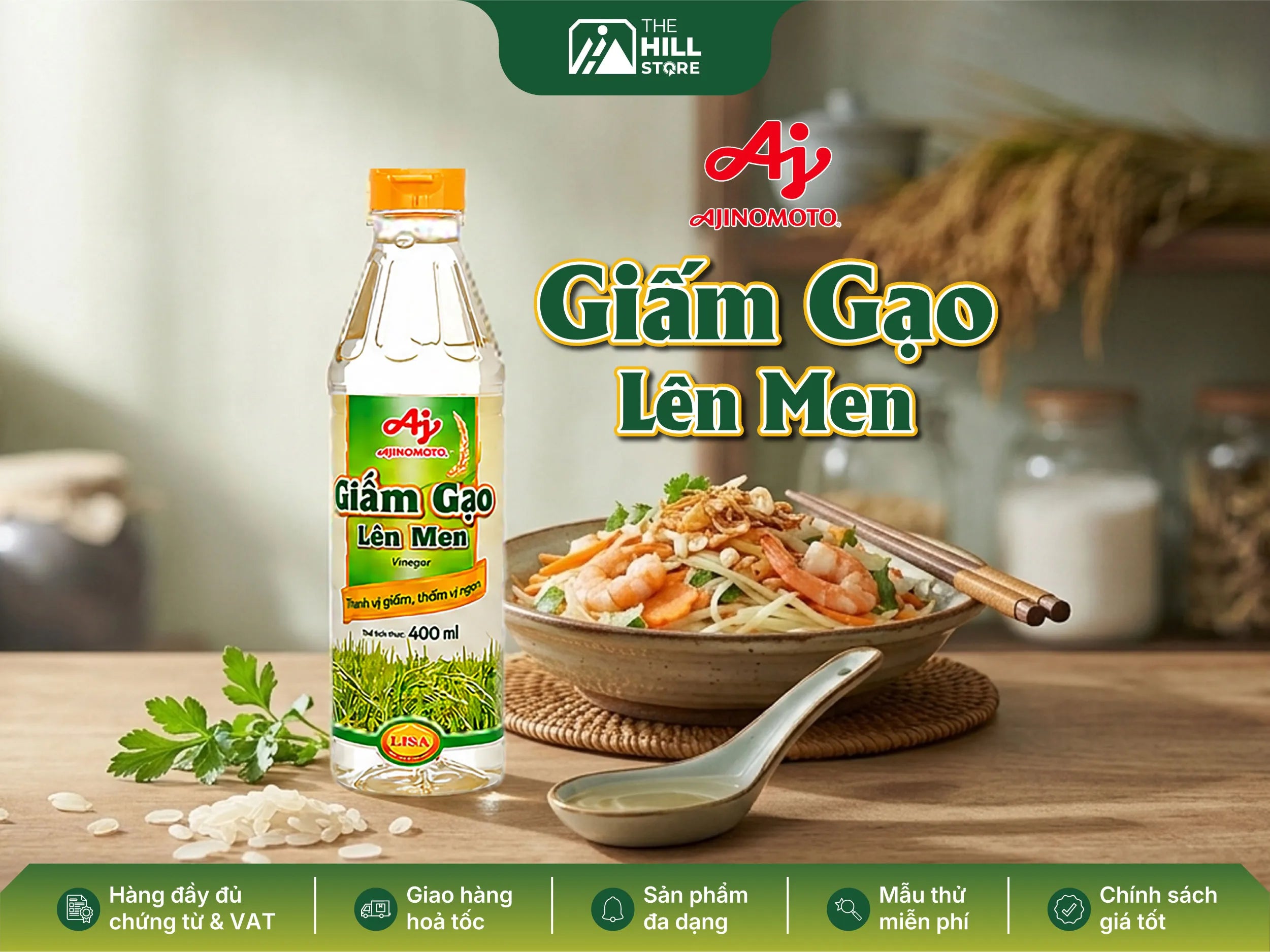 Giấm gạo lên men lisa - bí quyết tạo nên hương vị chuẩn cho mọi món ăn