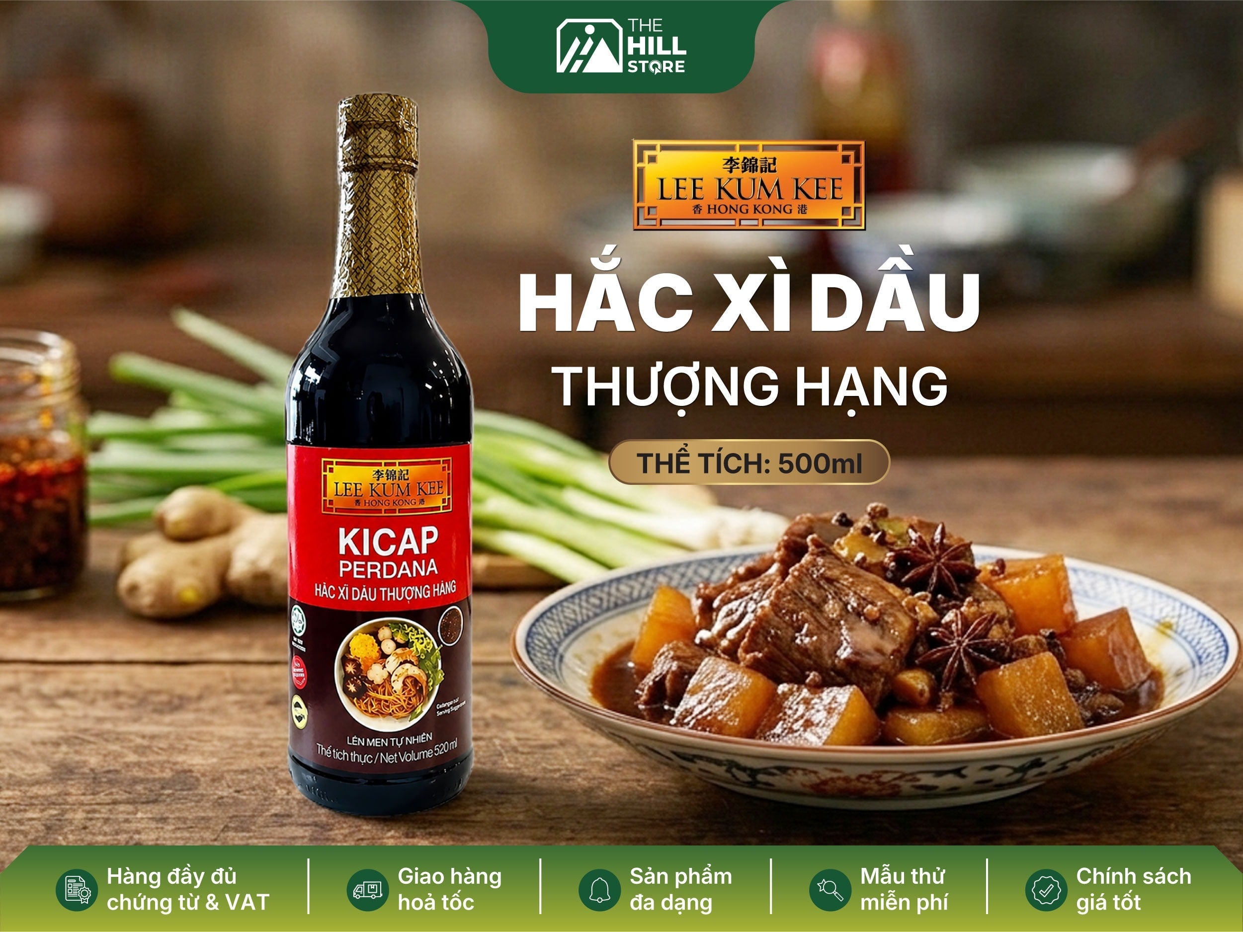 Hắc xì dầu thượng hạng lee kum kee - bí quyết tạo màu đẹp, đậm vị cho mọi món ăn chuẩn nhà hàng