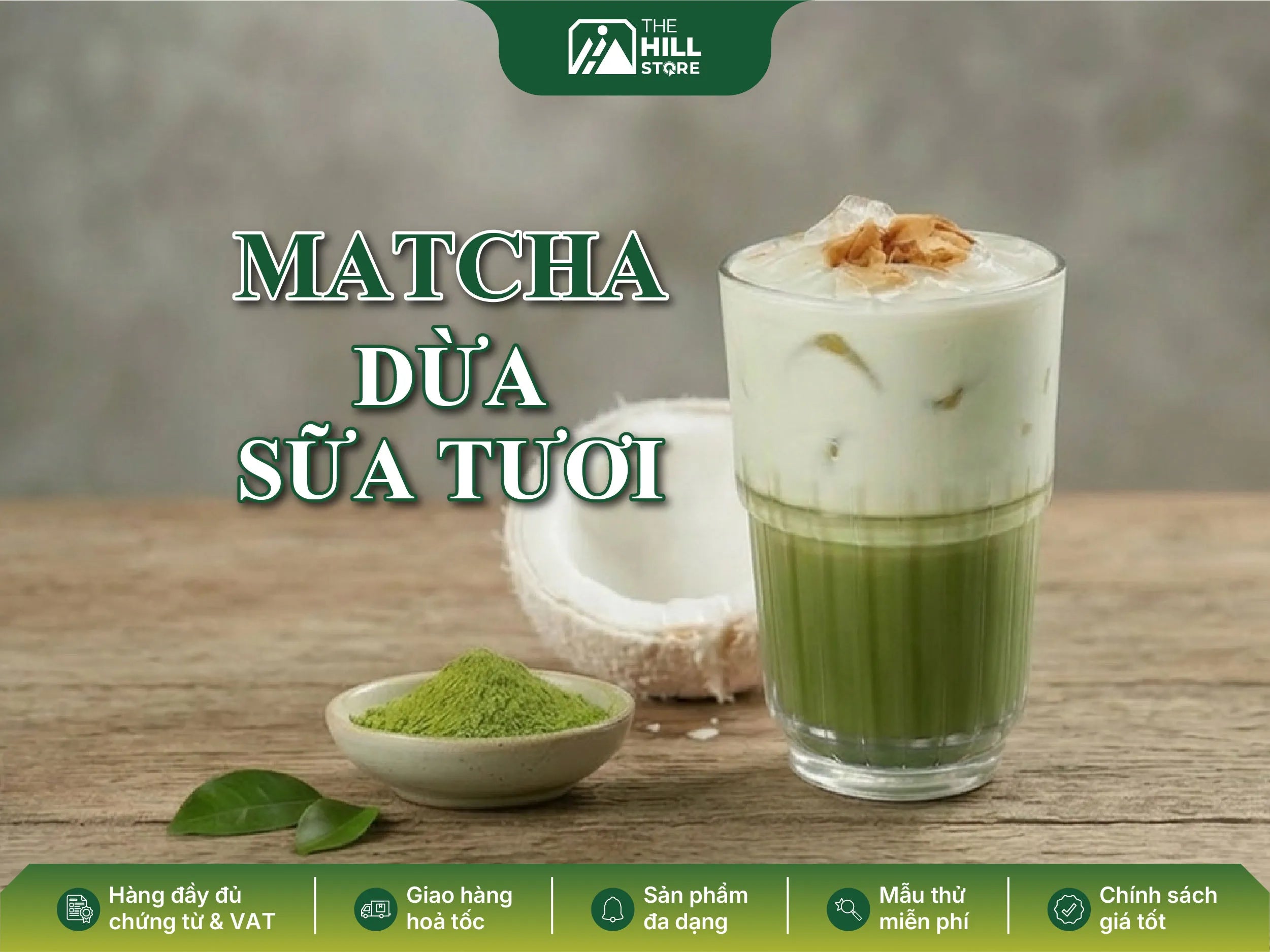 Matcha dừa sữa tươi - món đồ uống "không bao giờ hạ nhiệt" trong menu quán
