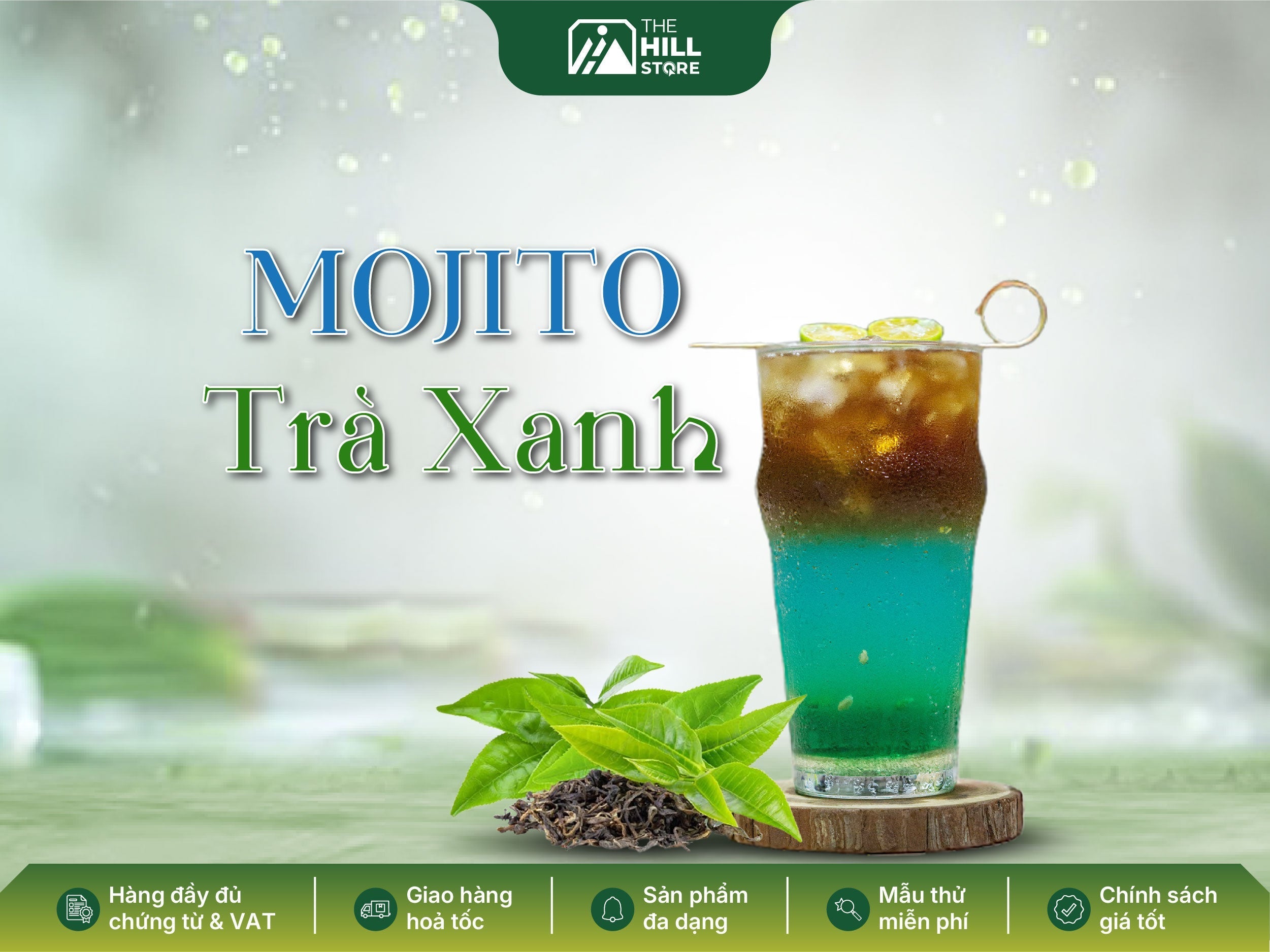 Mojito trà xanh - Công thức thanh mát giữa mùa thu dịu nhẹ