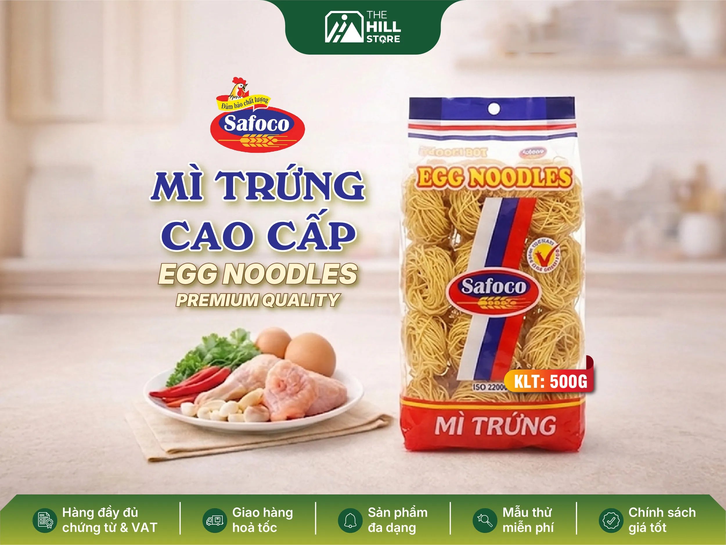 Mì trứng cao cấp - chuẩn vị món ngon mỗi ngày cùng safoco