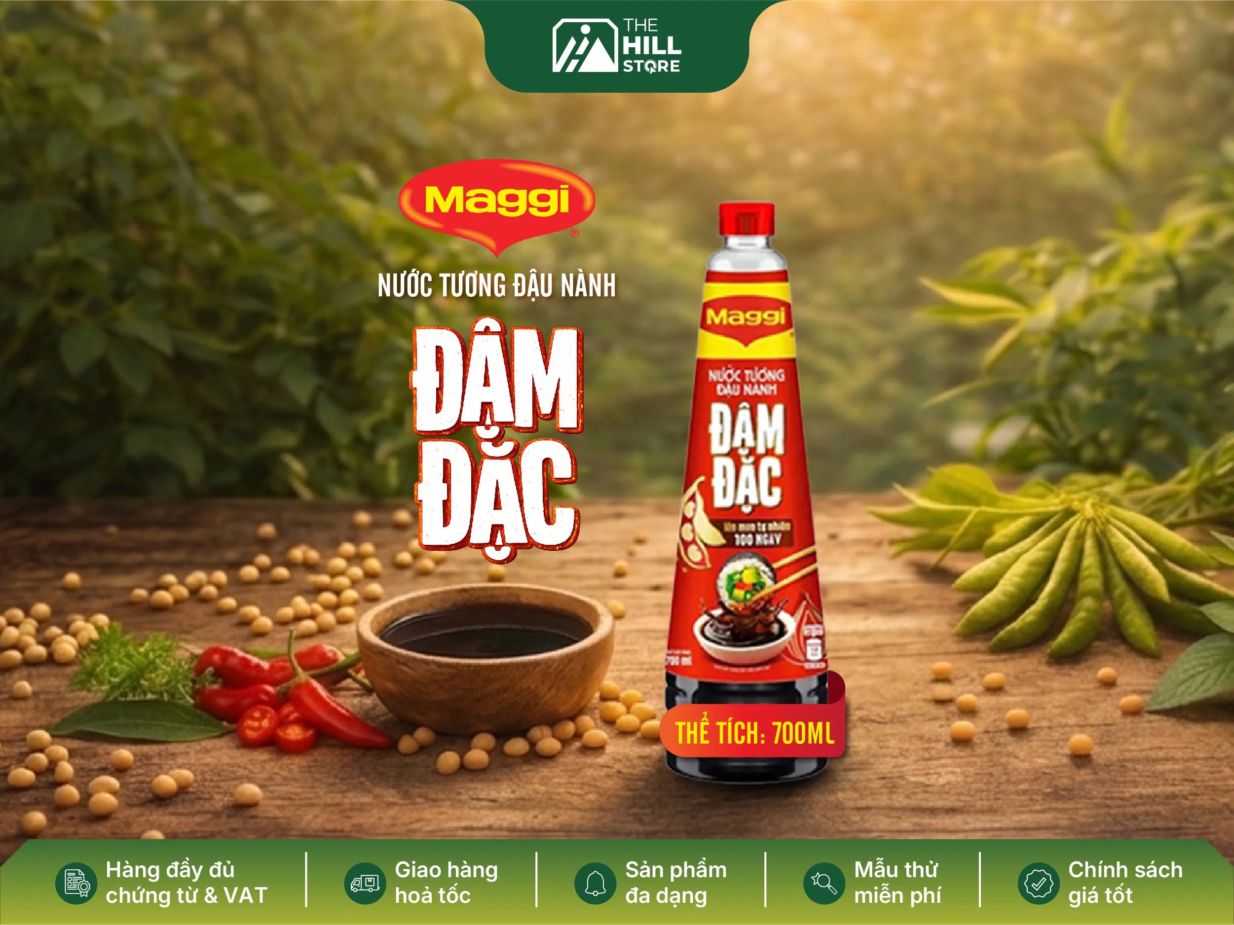 Nước tương maggi đậm đặc 700ml - giữ trọn chuẩn vị cho bếp quán ăn và nhà hàng