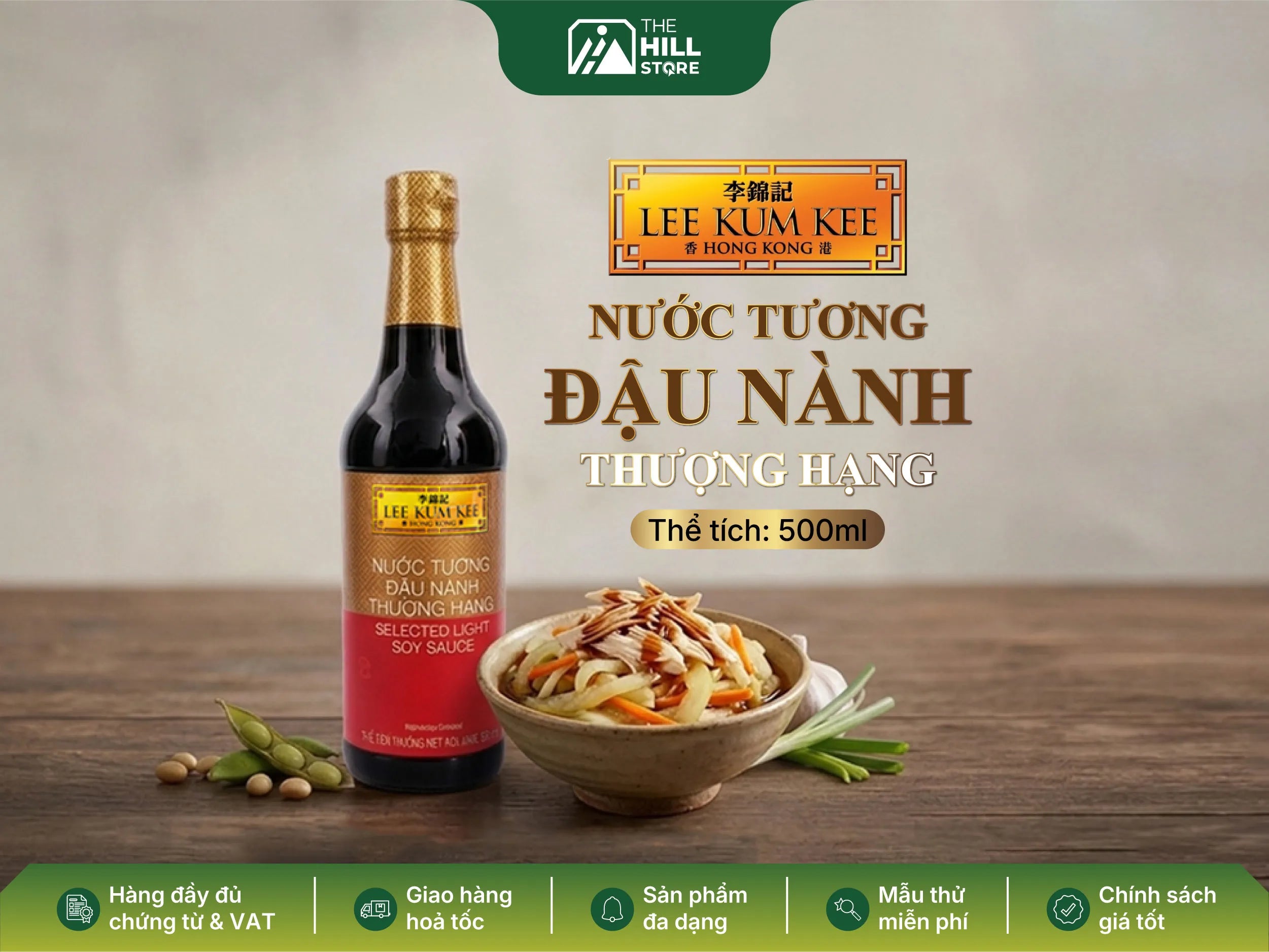 Nước tương đậu nành thượng hạng lee kum kee - bí quyết giúp món ăn đậm vị và giữ chân khách hàng