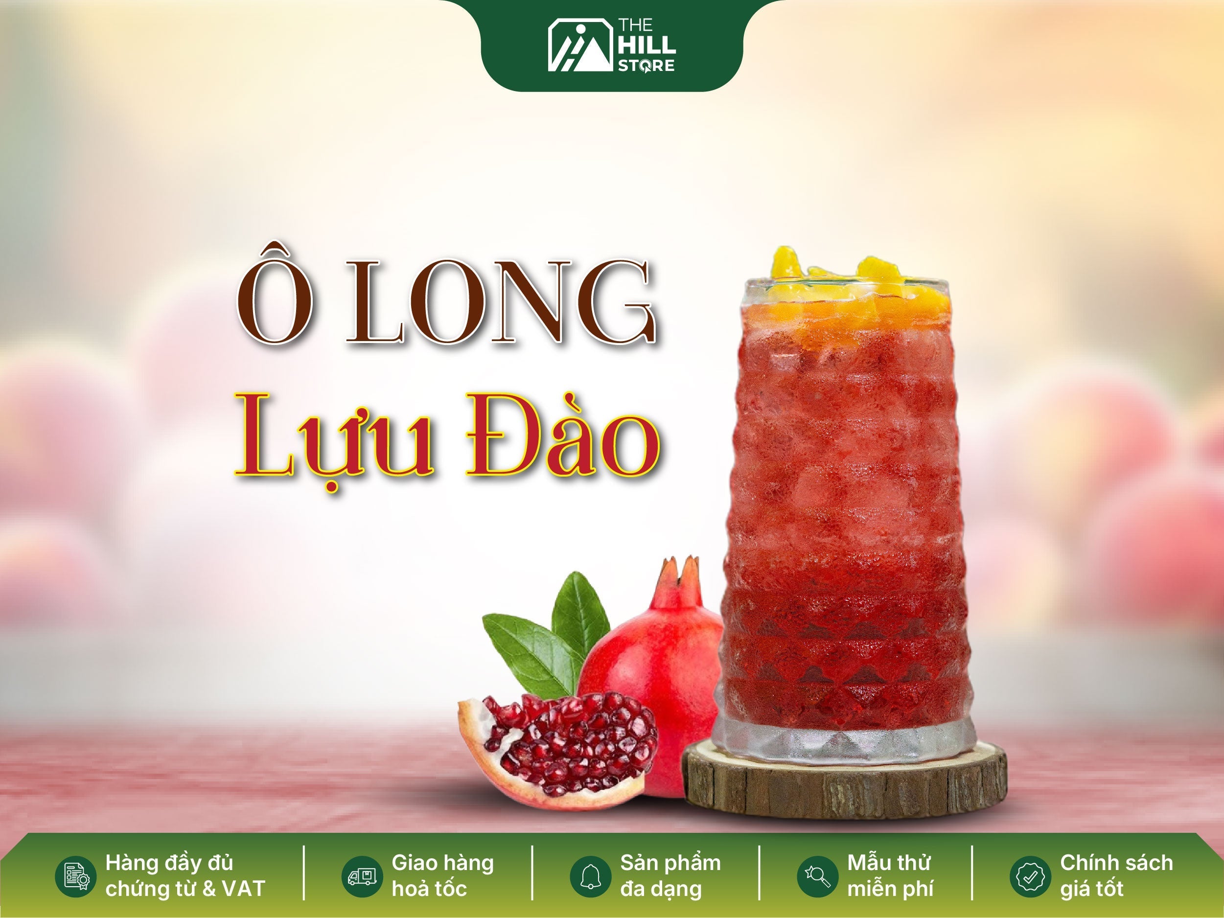 Ô long lựu đào - món trà trái cây sắc đỏ, hương vị tươi mới cho mọi mùa