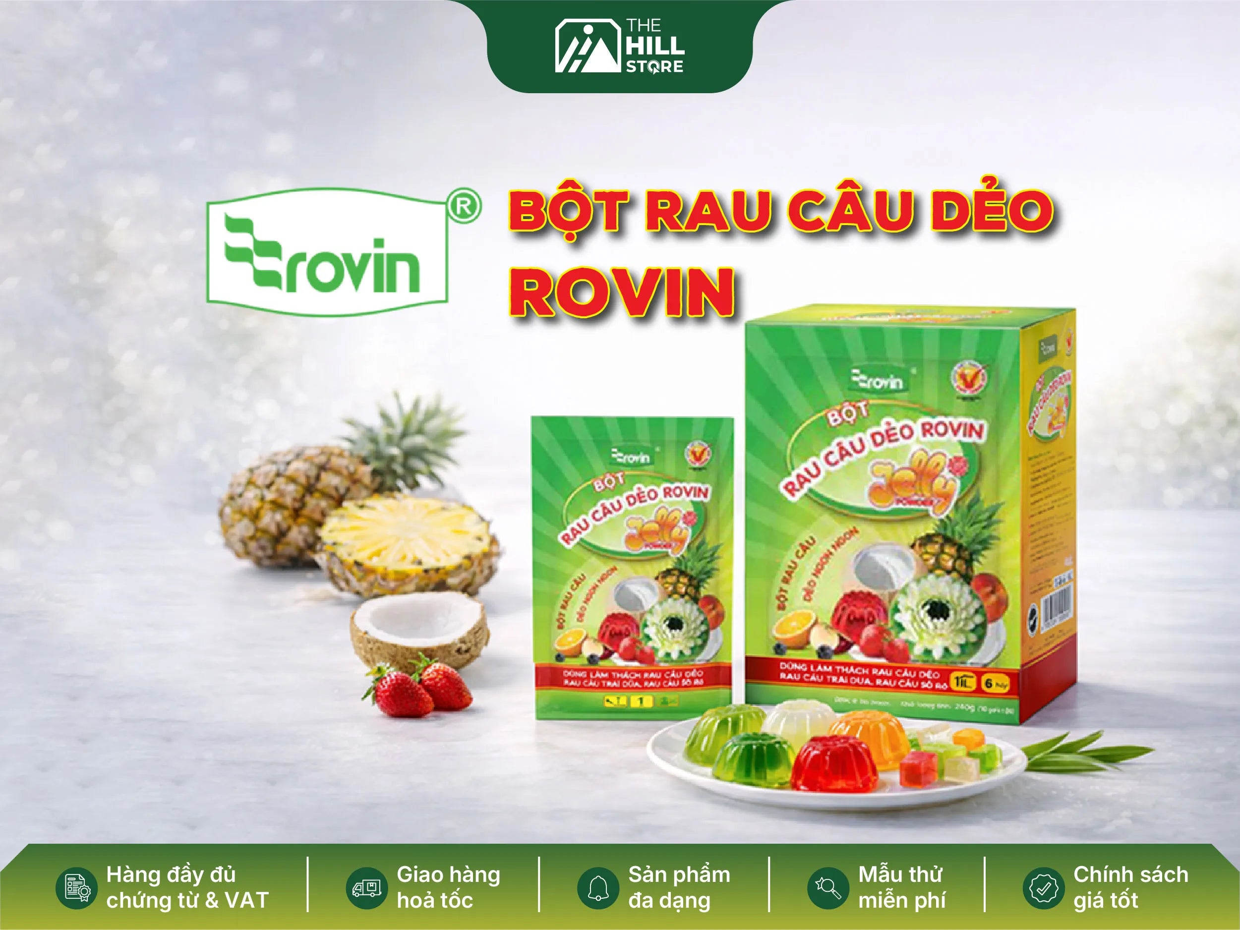 Bột rau cau dẻo rovin - giải pháp làm rau câu dẻo nhanh gọn cho quán nước và nhà hàng