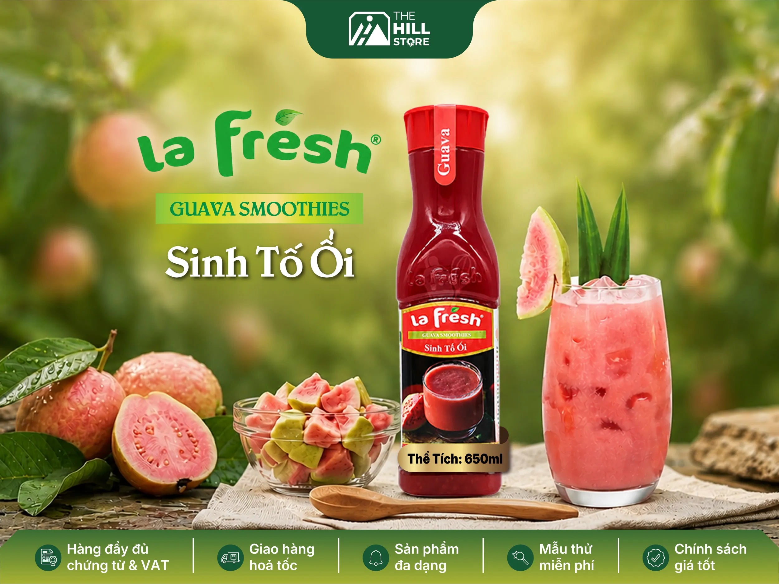 Sinh tố ổi lafresh - hương vị ổi chín đậm đà, giải pháp nguyên liệu chất lượng cho mọi công thức