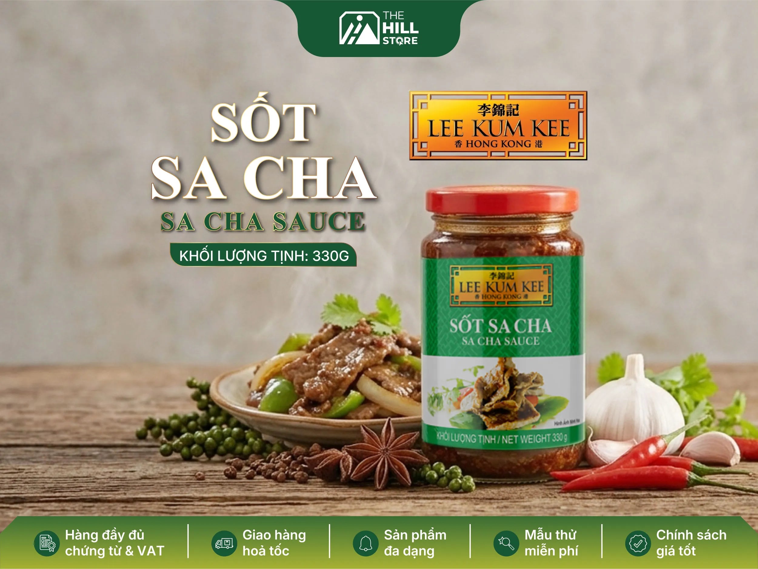 Sốt sa cha lee kum kee 330G – bí quyết giúp món ăn đậm vị được nhiều quán ăn, nhà hàng tin dùng