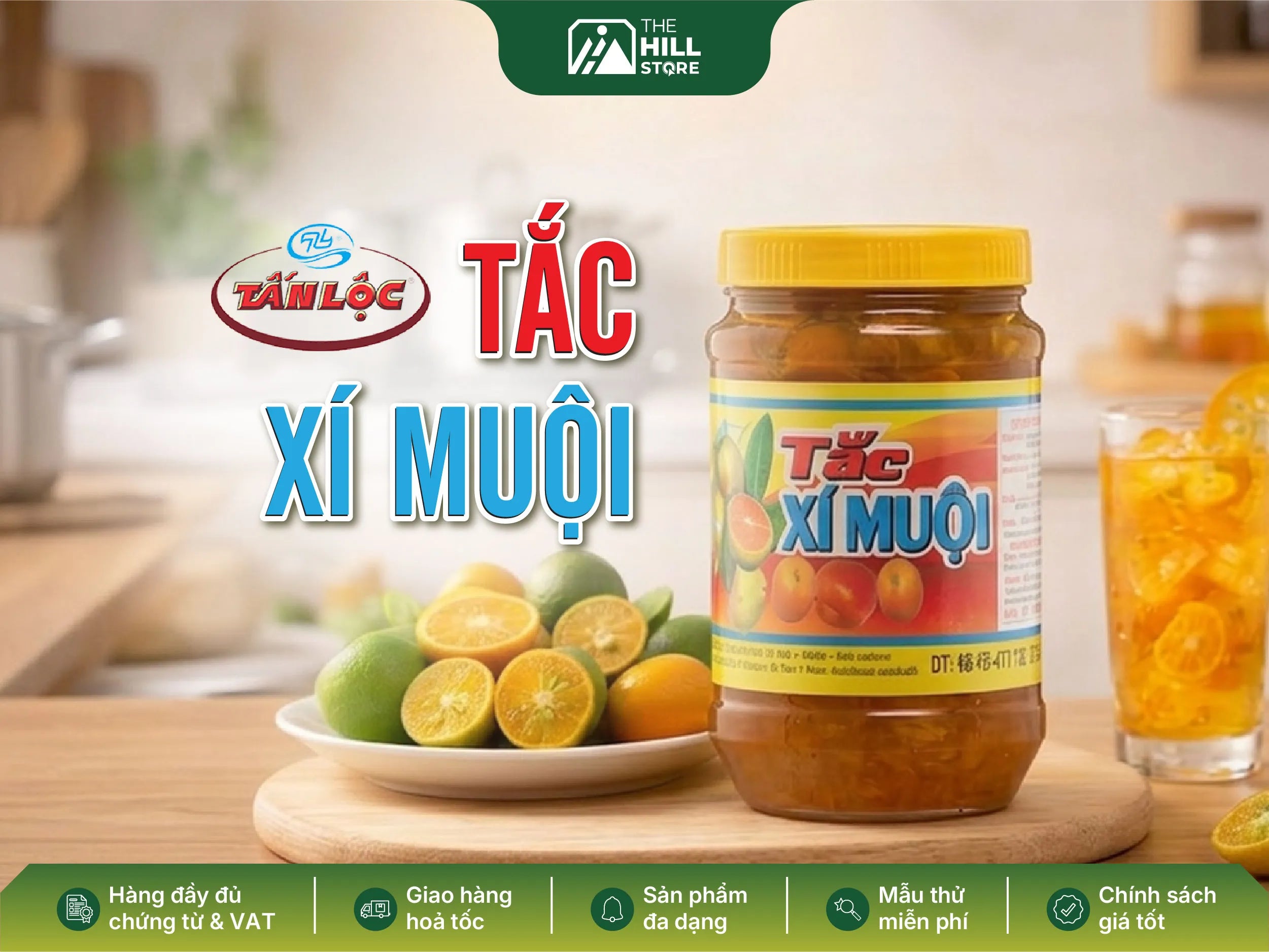 Tắc xí muội tấn lộc – nền vị chua mặn hài hòa cho các món trà và nước mix dễ bán