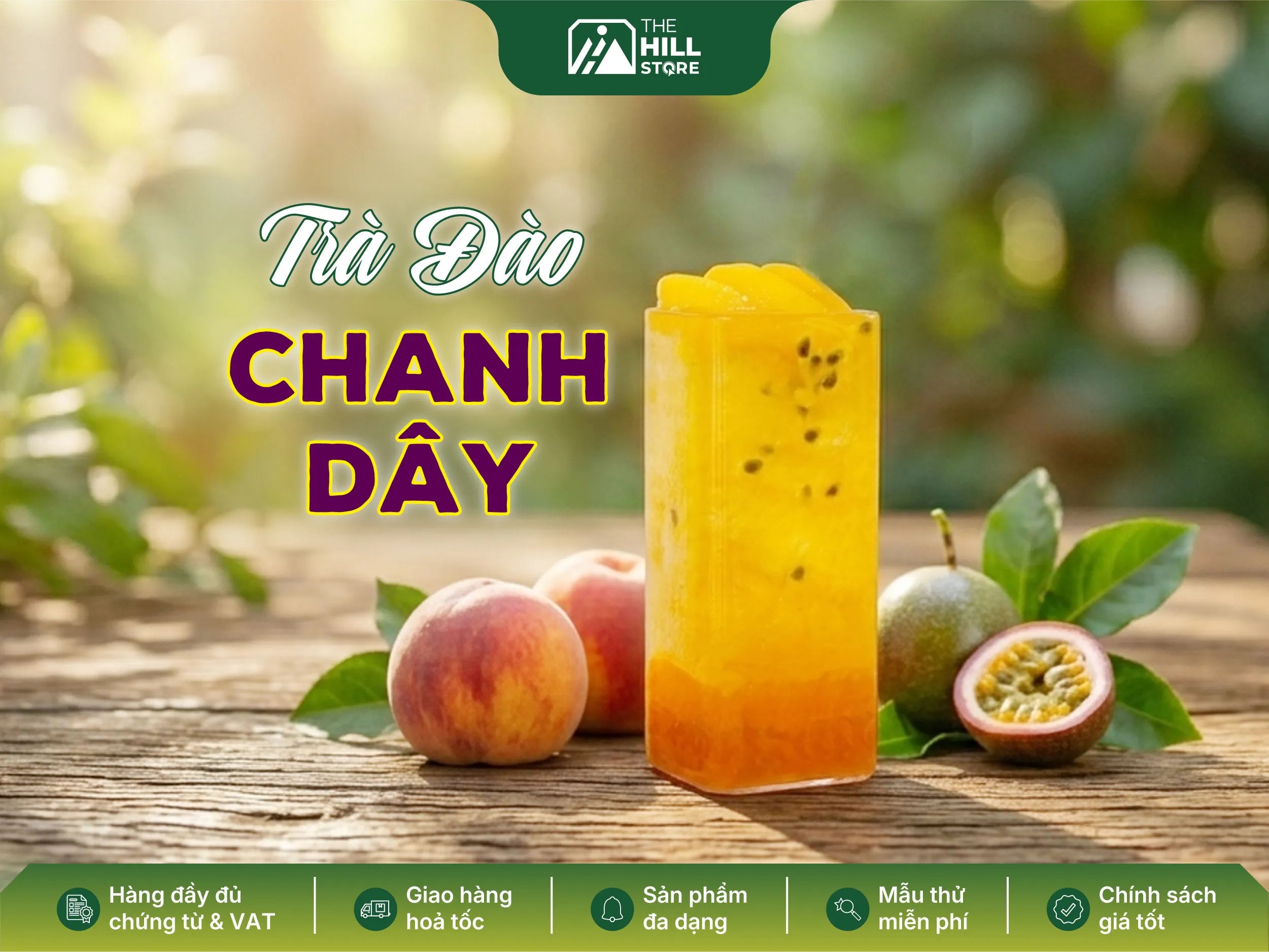 Trà đào chanh dây - công thức trà trái cây thanh mát dễ bán cho mọi menu đồ uống