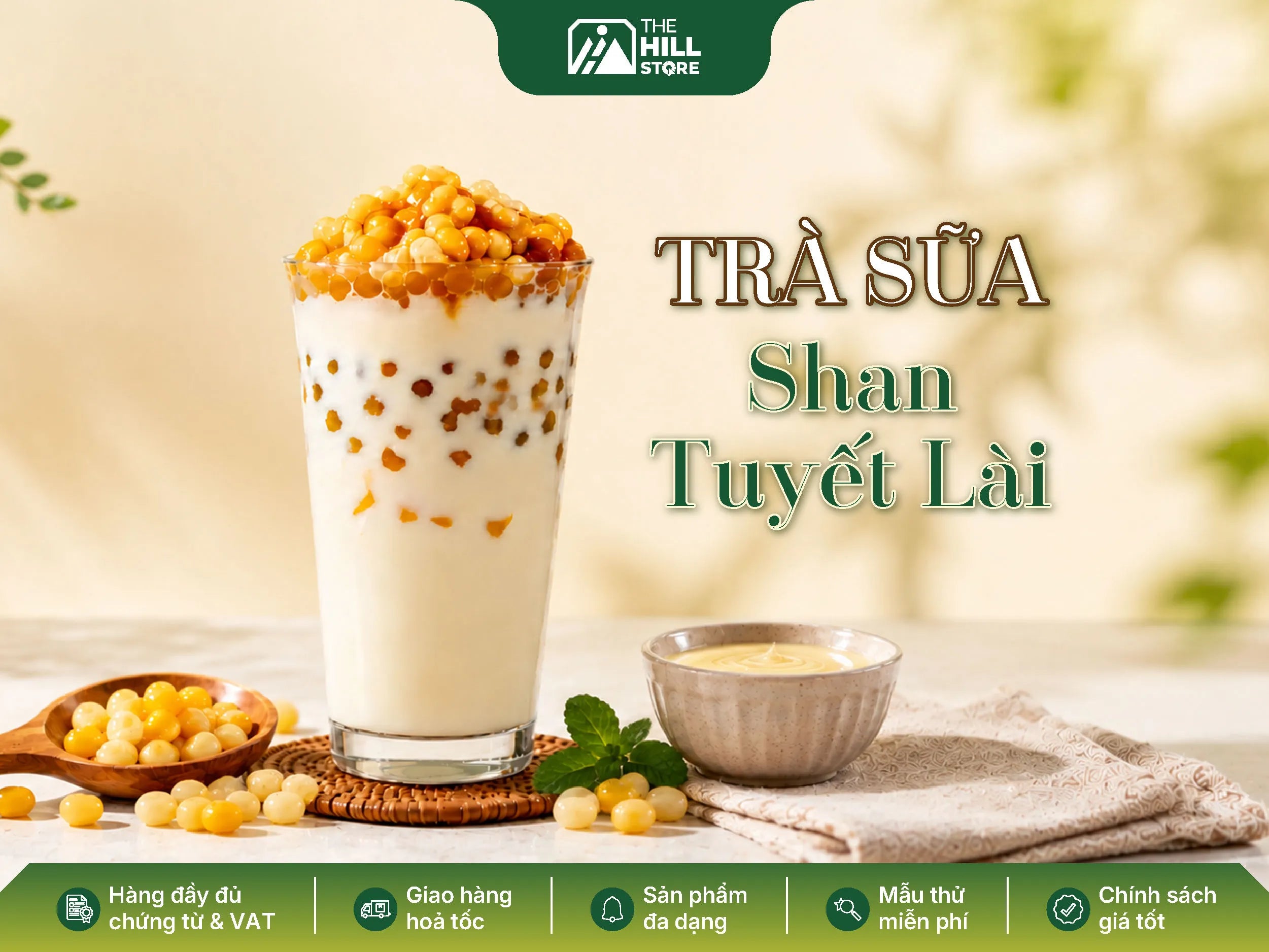 Trà sữa shan tuyết lài - đậm vị trà, thoảng hương hoa lài thanh dịu