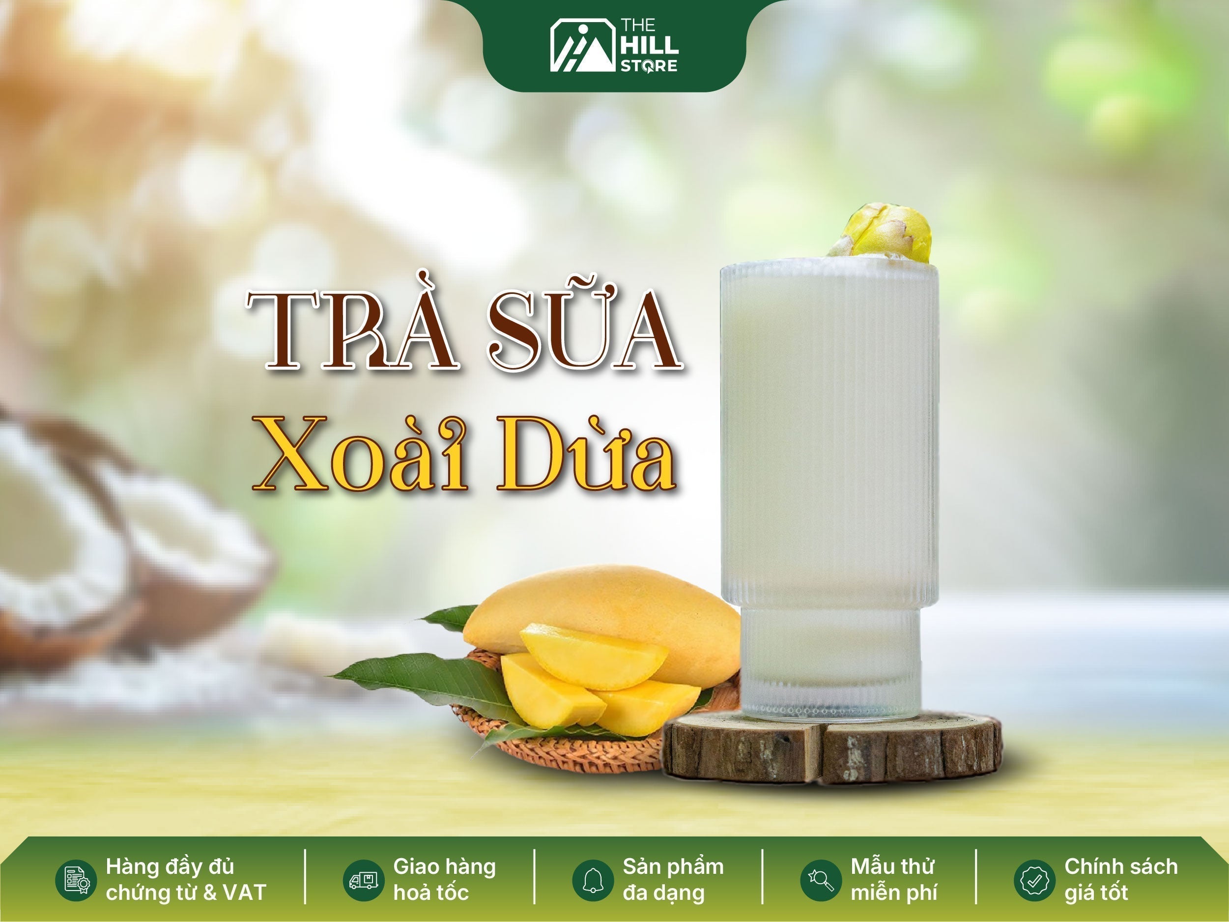 Trà sữa xoài dừa hương vị tự nhiên ngon chuẩn vị hot chuẩn trend