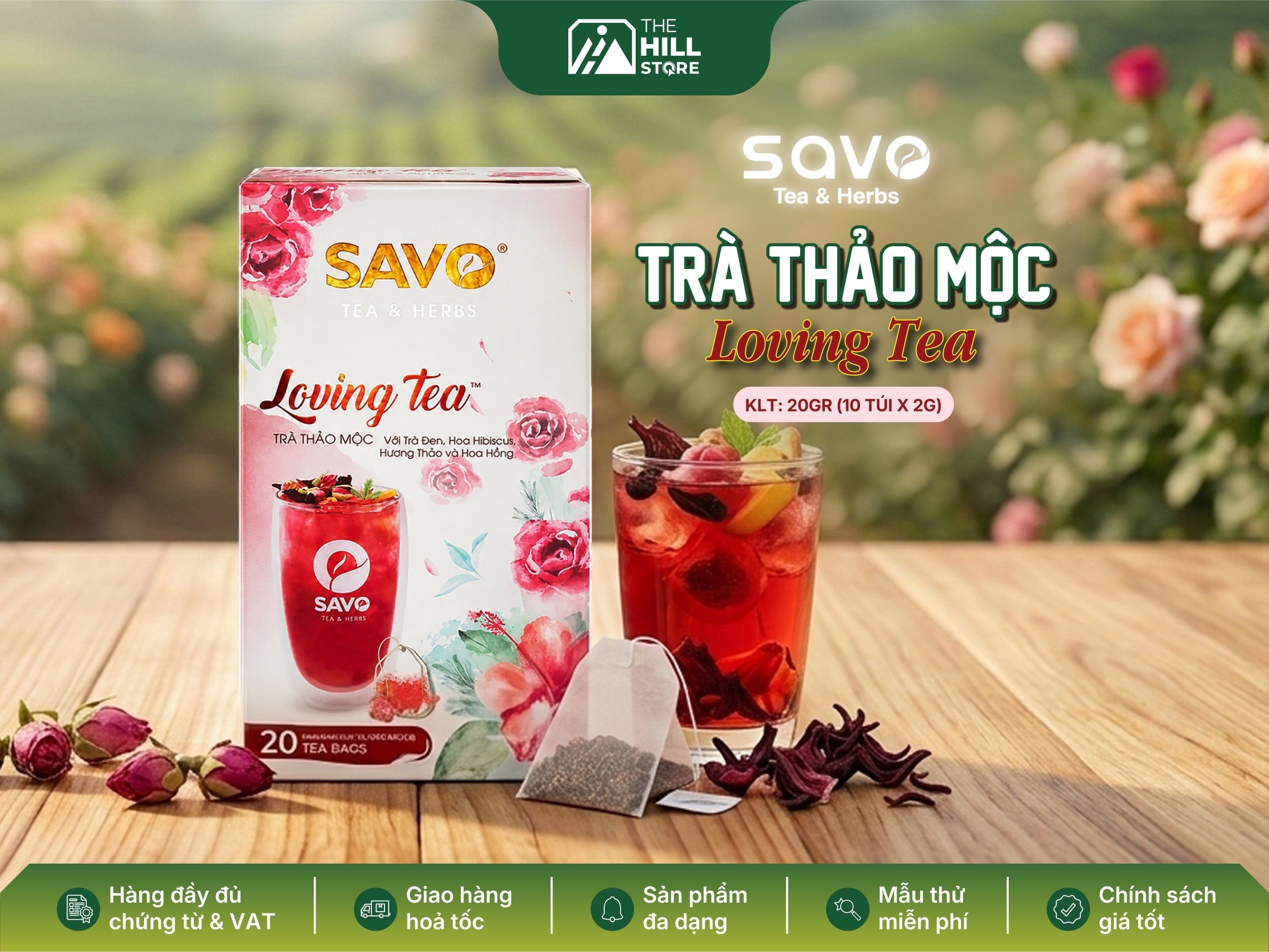 Trà thảo mộc loving tea savo - hương vị thanh nhẹ, khơi nguồn cảm hứng cho những ly trà hiện đại