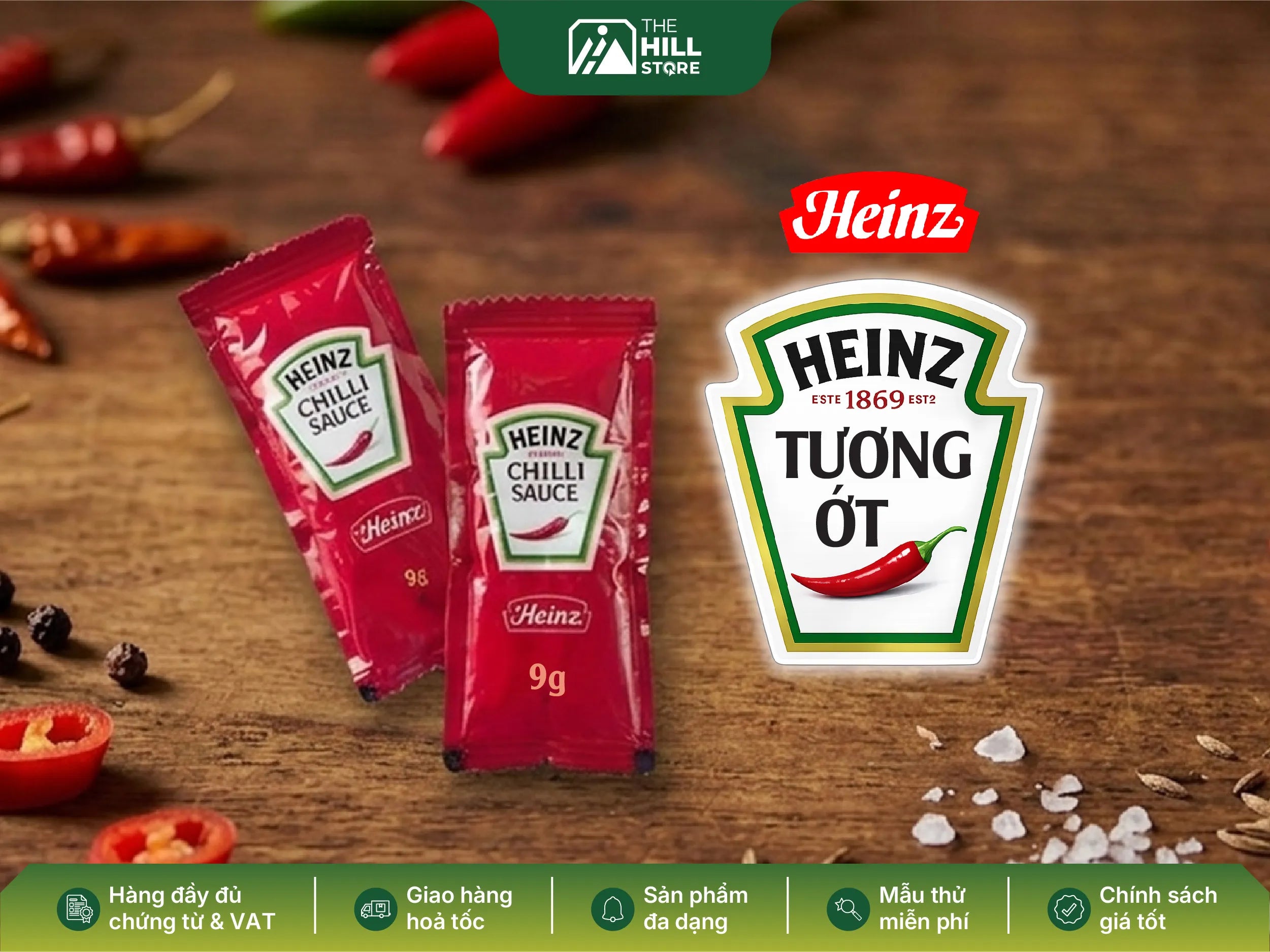 Tương ớt heinz 9G – giải pháp tiện lợi được nhiều quán ăn và mô hình take away lựa chọn