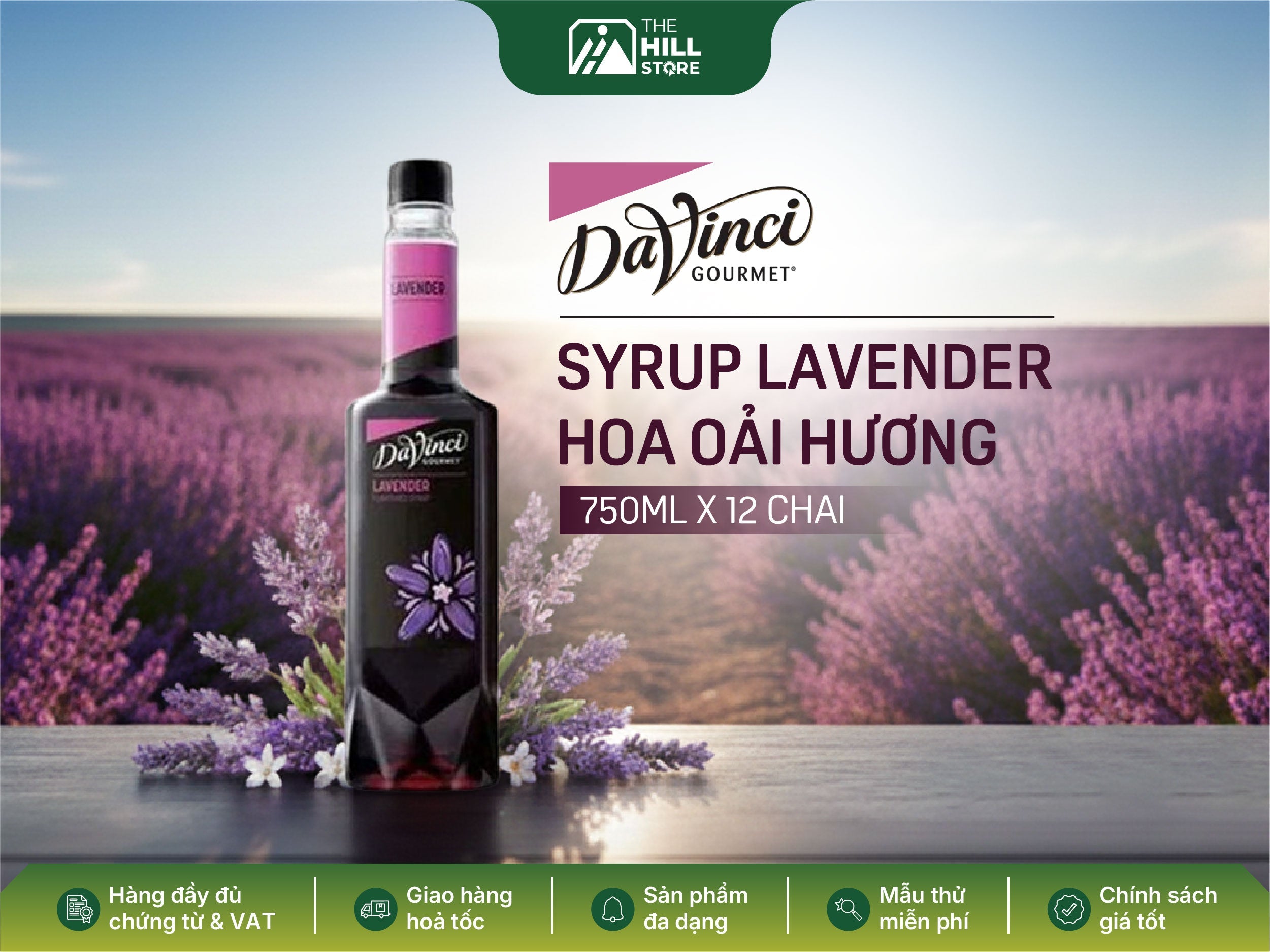 Syrup lavender davinci - chạm nhẹ hương thơm dịu dàng