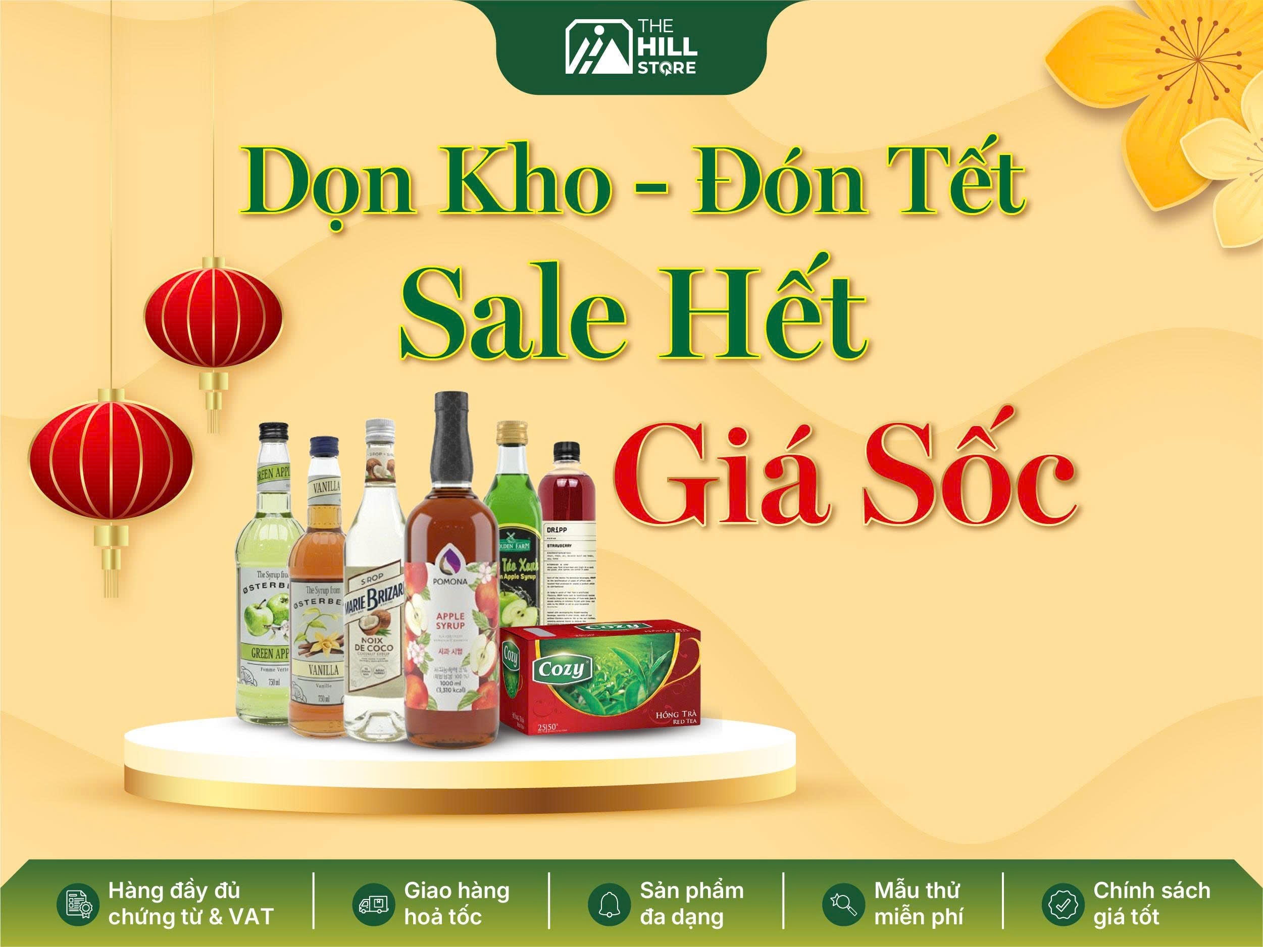 Sale syrup giảm sâu - xả kho đón tết