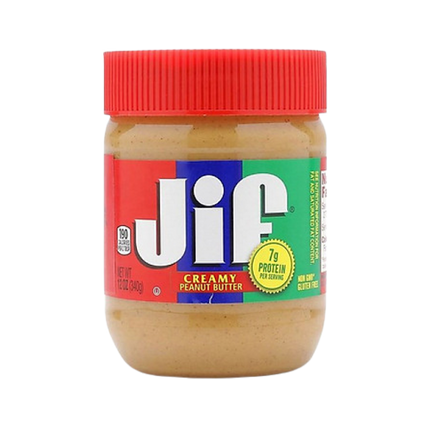 Bơ đậu phộng hạt Jif 340g x 12 Hủ