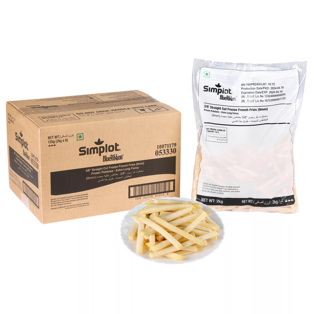 Khoai tây cắt thẳng Simplot 9x9mm gói 2kg