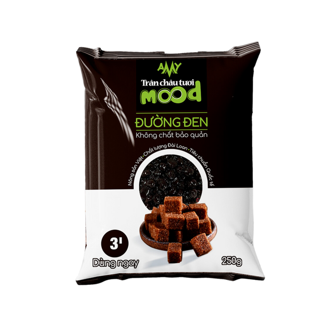 Trân Châu Tươi Đường Đen Mood 250g x 40 Gói