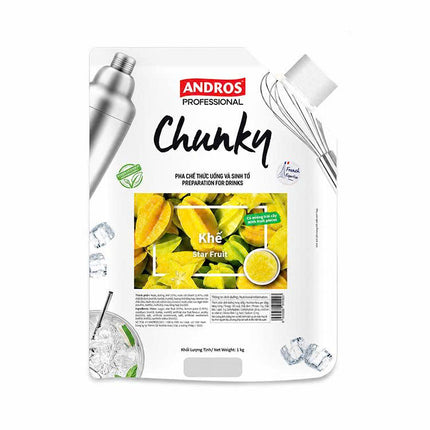 Chunky Khế (Starfruit) ANDROS 1 kg x 8 Túi