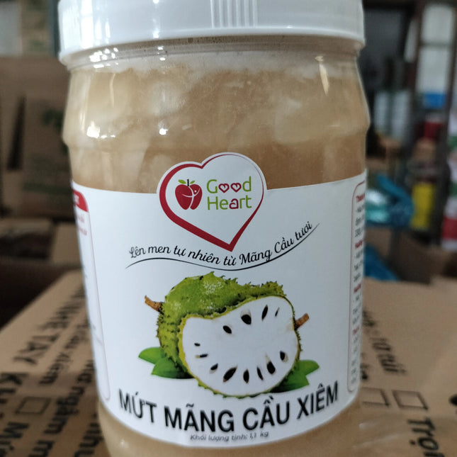 Mứt Mãng Cầu Xiêm Good Heart 1kg x 12 Hộp