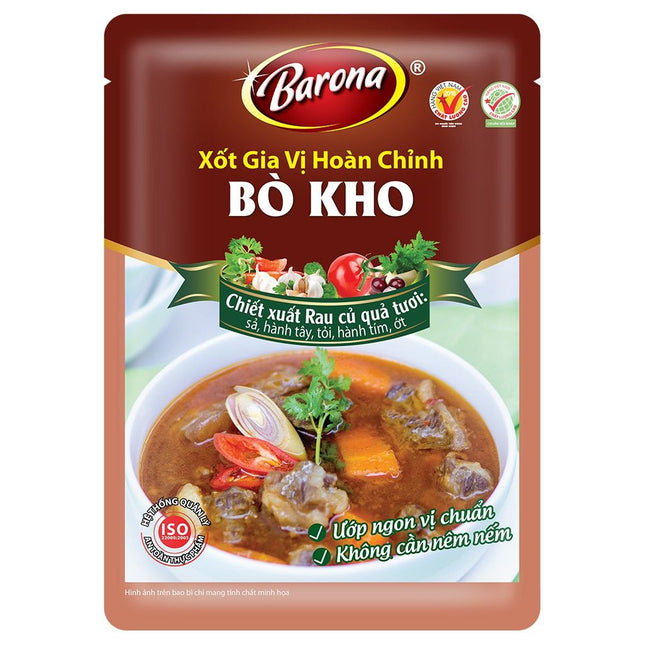 Xốt GVHC Barona - Bò Kho 80g x 80 Gói