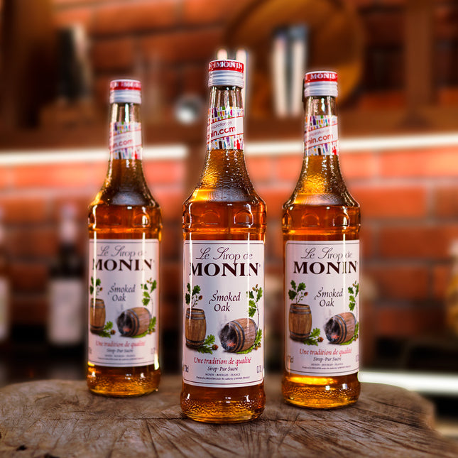 Syrup Monin Mùi Khói (Smoked Oak) 700ml x 6 Chai