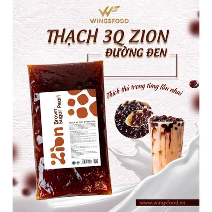 Trân Châu 3Q Đường Đen Zion 2kg x 6 Túi