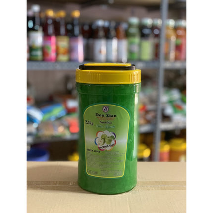 Thạch dừa táo xanh Dou Xian 2,5kg x 6 hộp