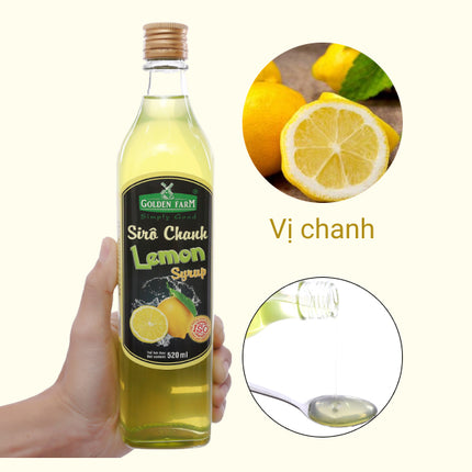 Syrup Golden Farm đậm đặc Chanh 700ml