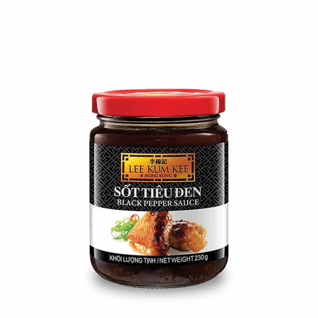 Sốt Tiêu Đen Lee Kum Kee 230g x 12 Hủ