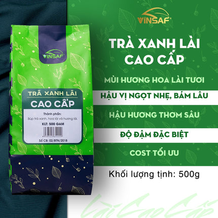 Trà Xanh Lài Cao Cấp VinSaf 500g x 30 Gói