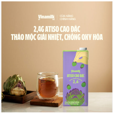 Trà atisô không đường VFresh 1L x 12 Hộp