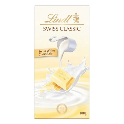 Sô-cô-la Lindt Swiss Classic trắng 100g x 12 Thanh