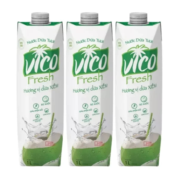 Nước Dừa Vico Fresh Xiêm Hộp 1L x 12 Hộp