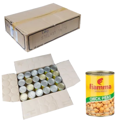 Đậu răng ngựa (đậu cúc) đóng hộp FIAMMA 400g x 24 lon