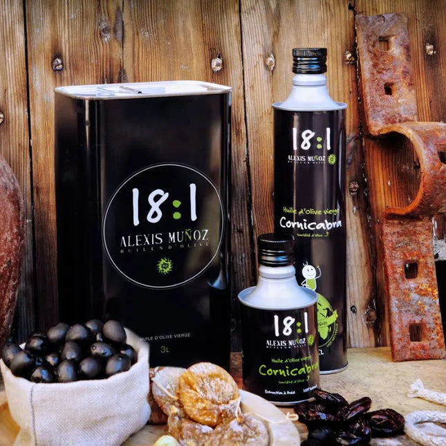 Dầu oliu nguyên chất 18:1 - 100% Oliu Cornicabra (750ml) - Alexis Muñoz