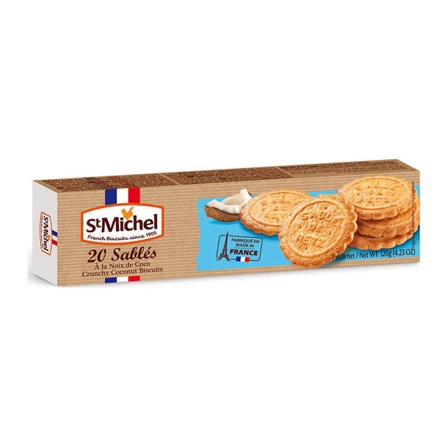Bánh qui bơ St Michel Sablés dừa 120g x 12 Hộp